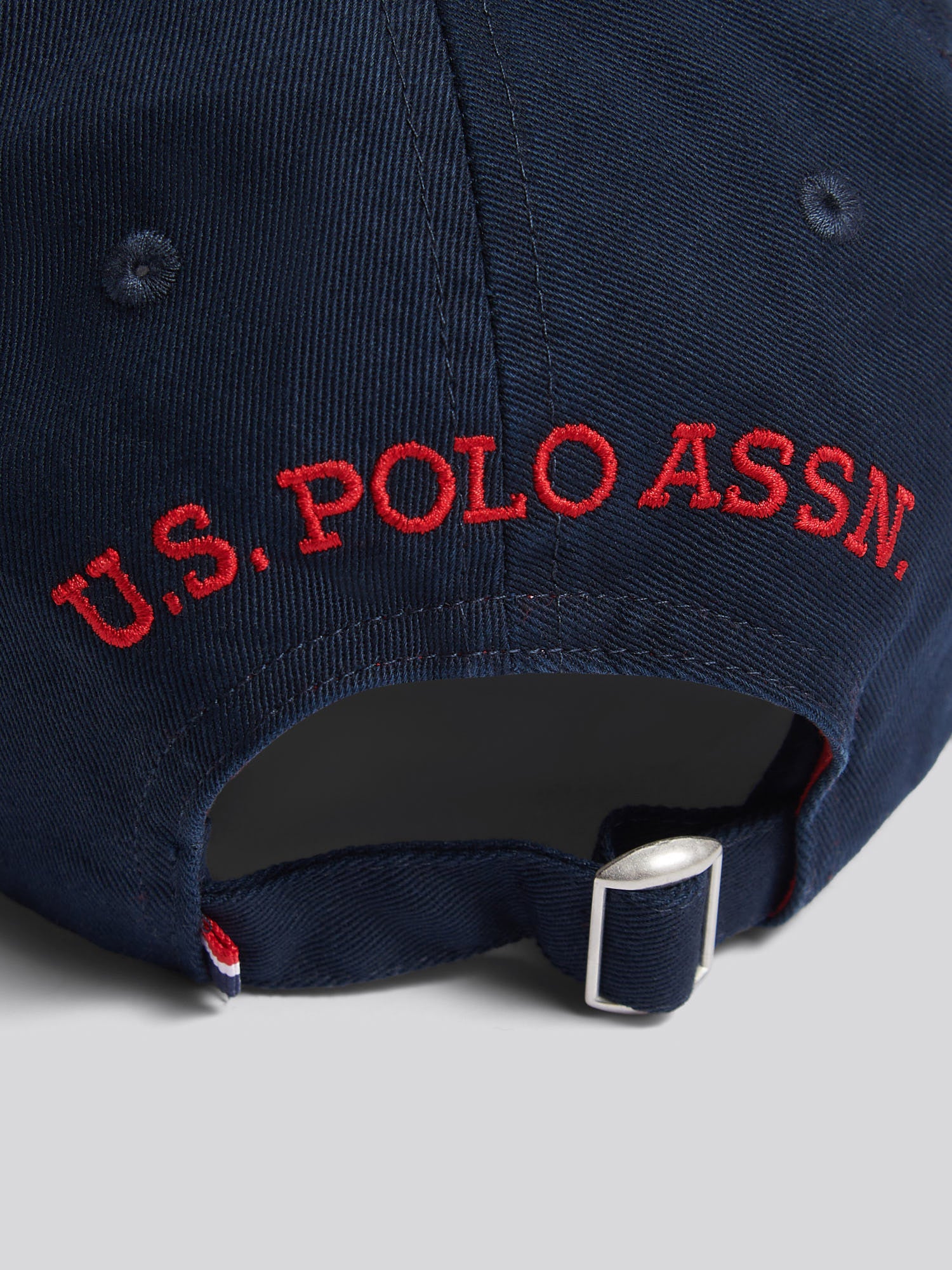 Boys Washed Outline Logo Cap Dark Sapphire Navy / Haute Red DHM - Image 6