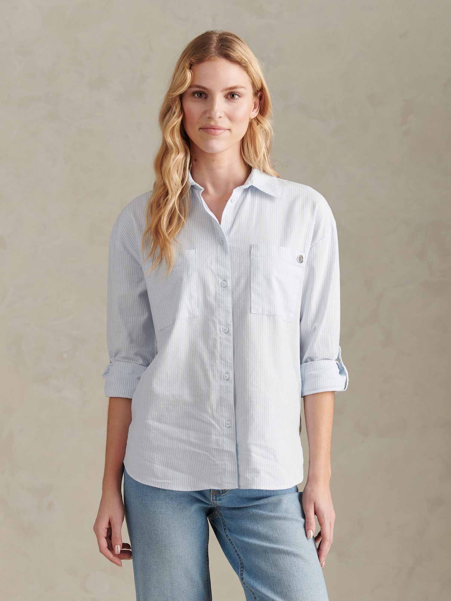 Womens Loose Fit Oxford Shirt Windsurfer - Image 7
