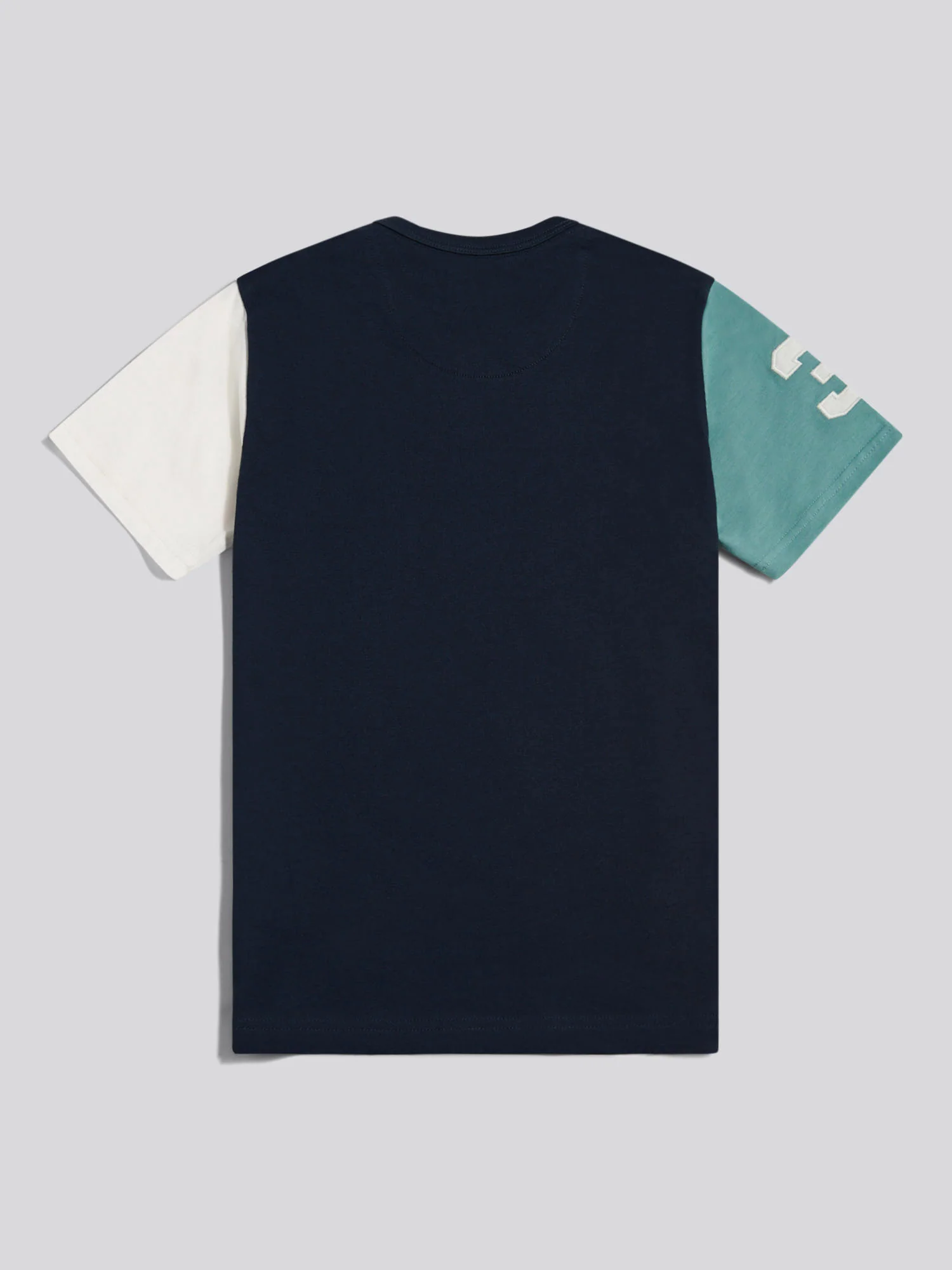Boys Player 3 Colour Block T-Shirt Dark Sapphire Navy - Image 8