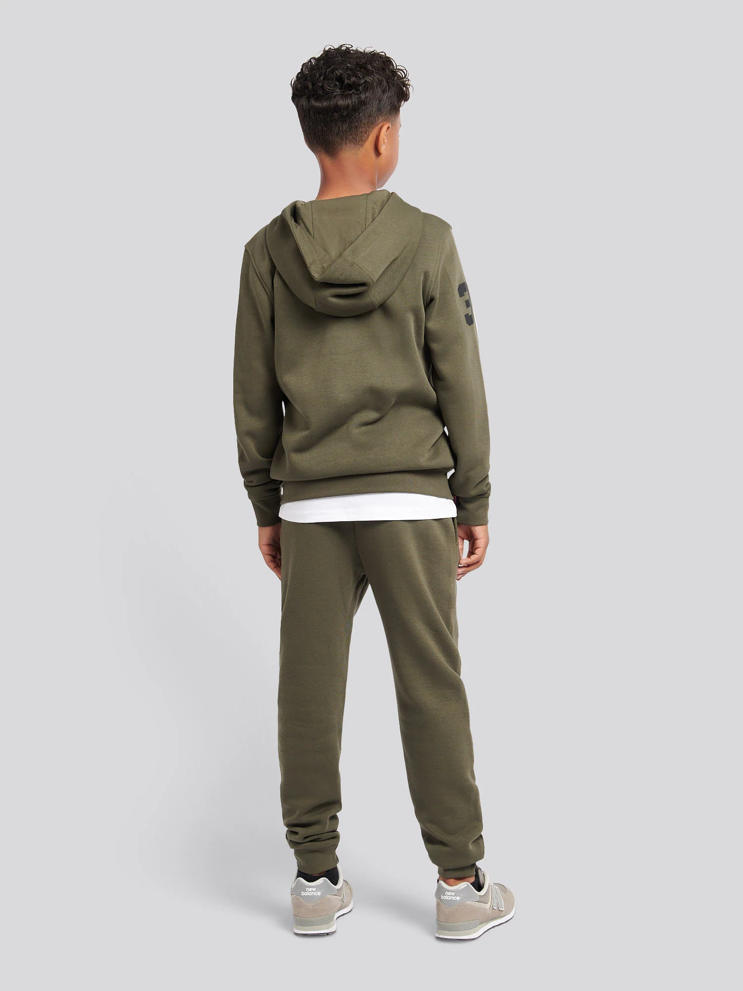Boys Player 3 Zip Hoodie & Jogger Set in Forest Night - Image 2
