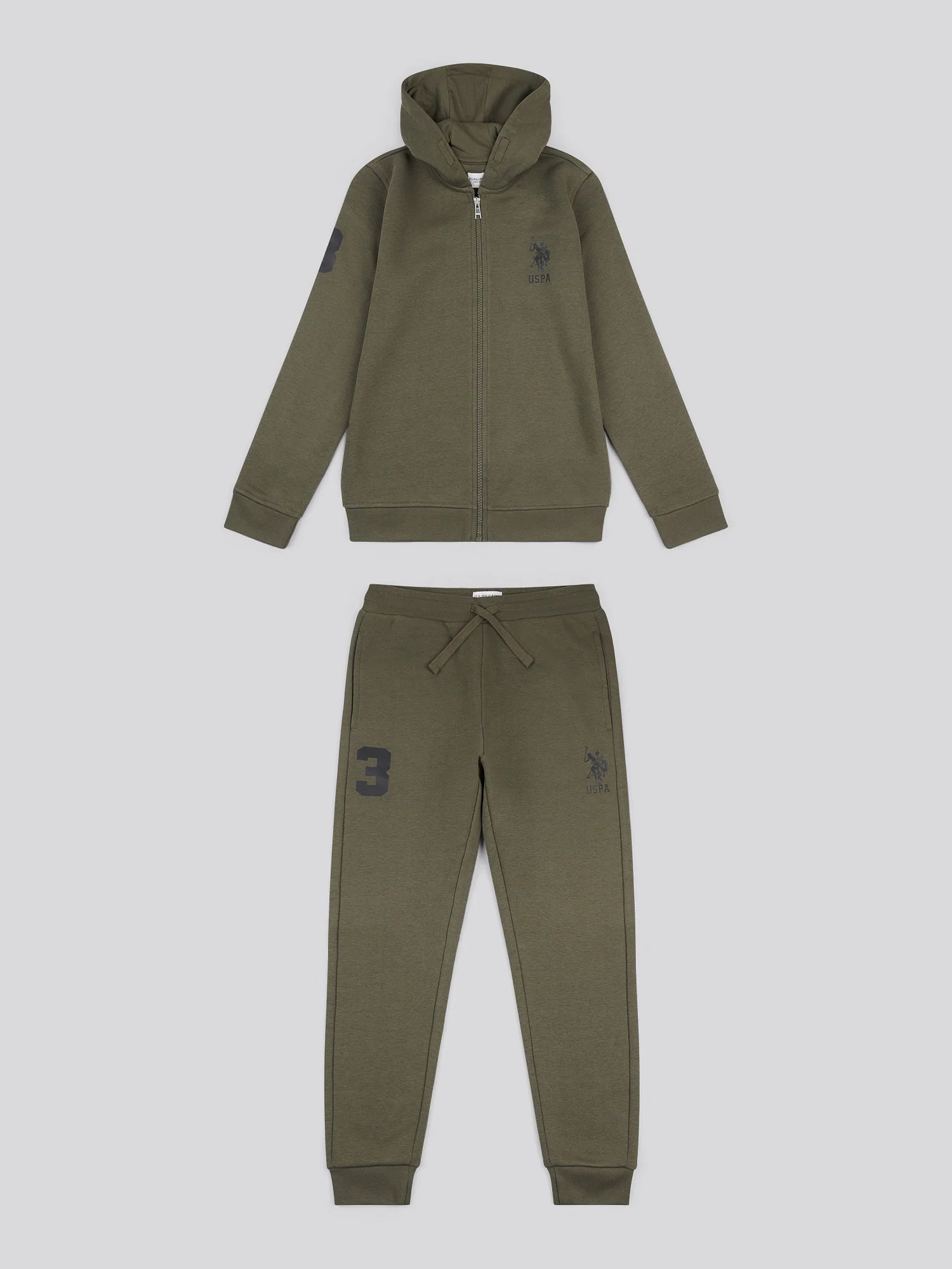 Boys Player 3 Zip Hoodie & Jogger Set in Forest Night - Image 7