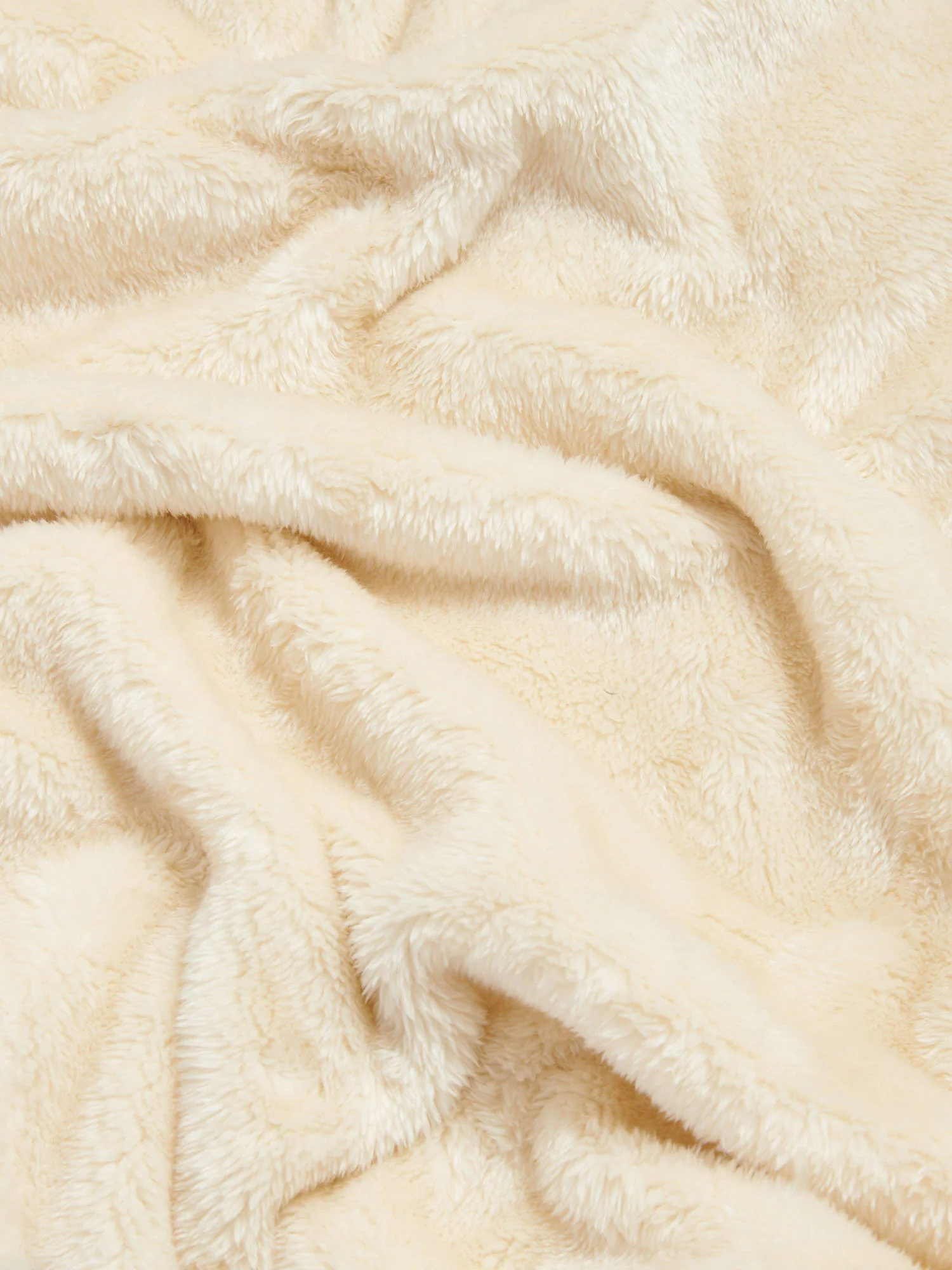 Premium Fleece Throw Coconut Milk - Image 3