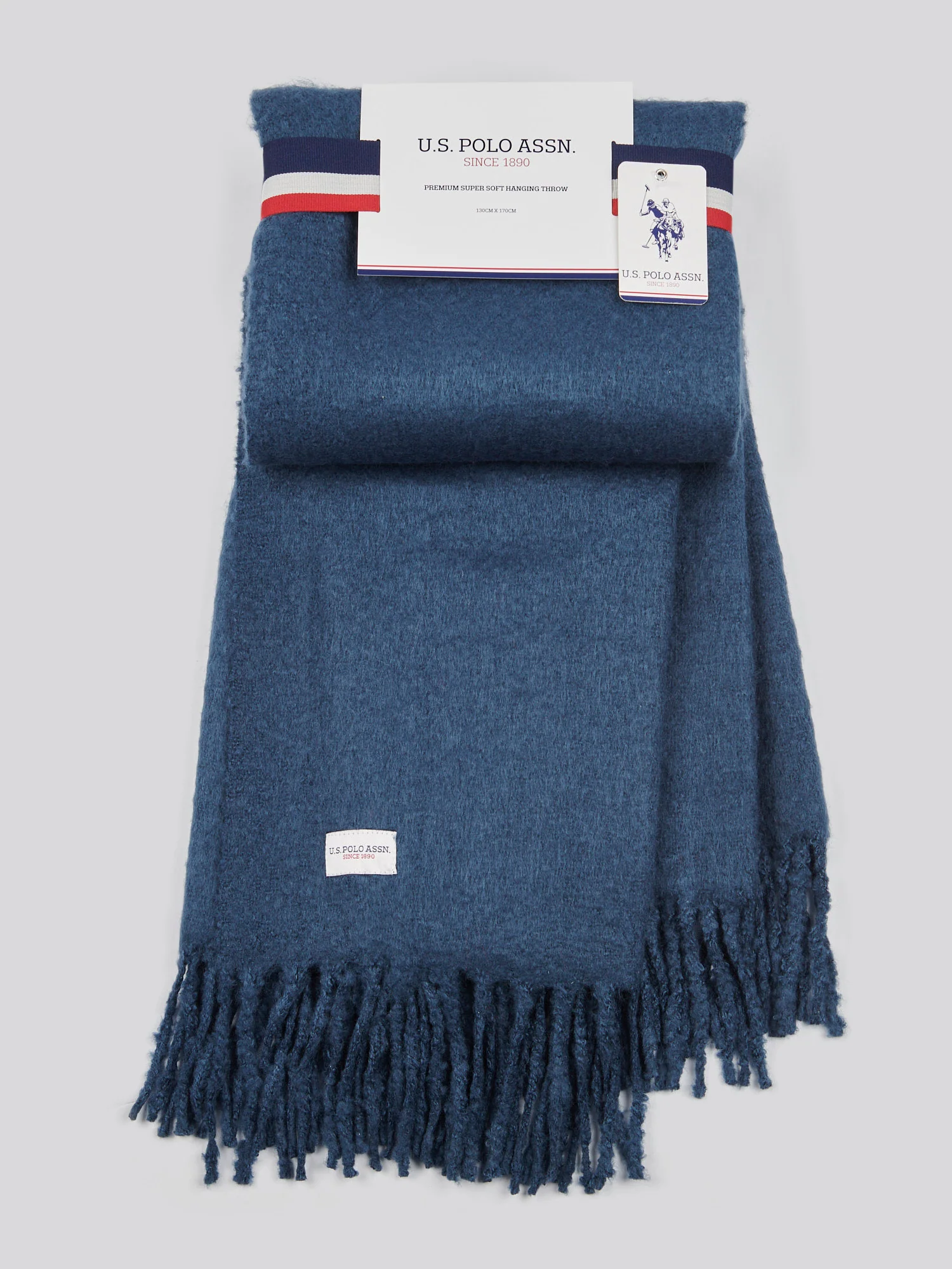Premium Super Soft Hanging Throw Navy Iris