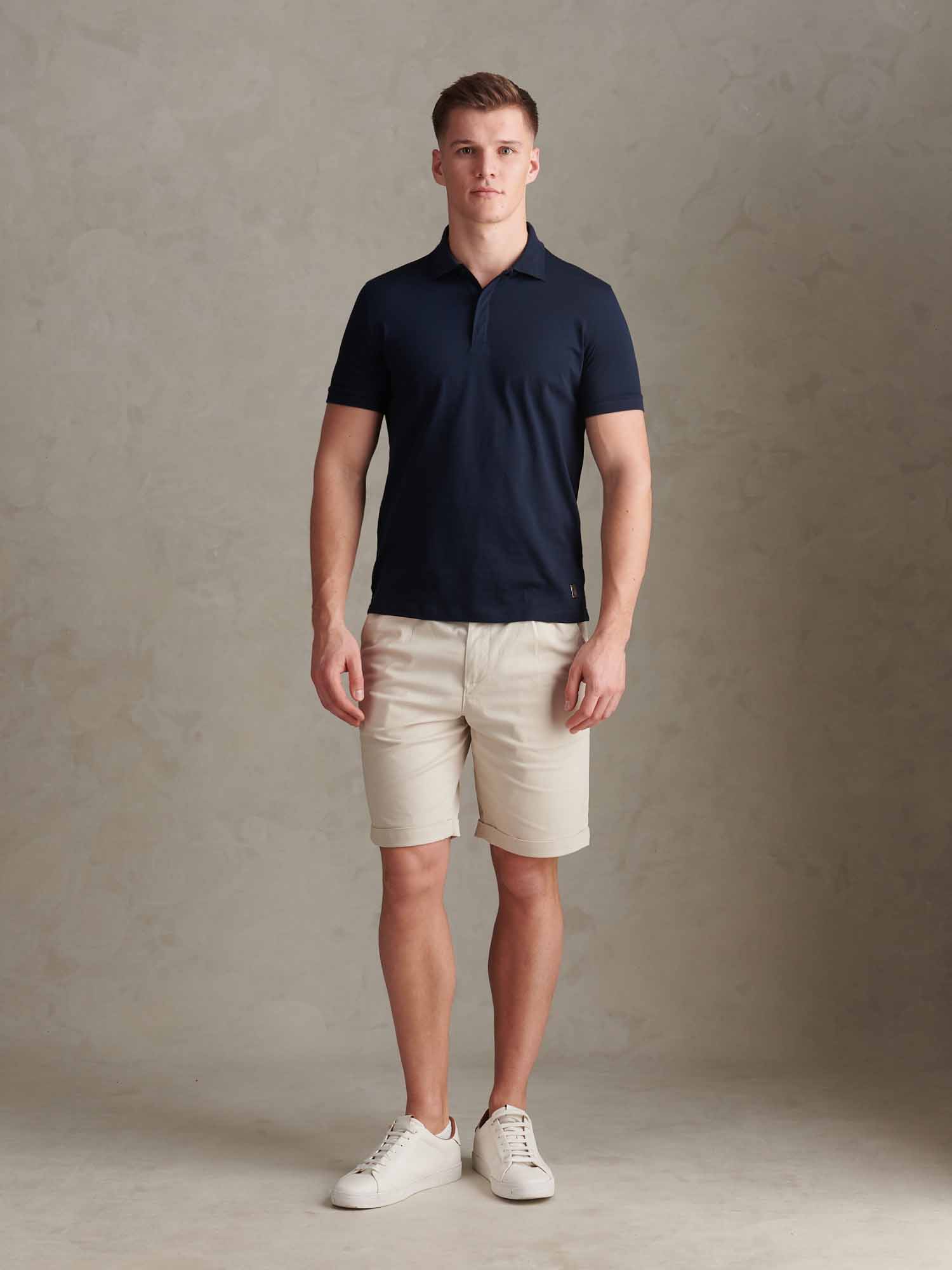 Mens Premium Supima Cotton Polo Shirt Dark Sapphire Navy - Image 3