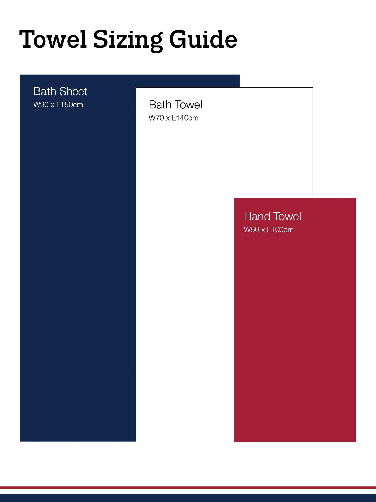 Pure Cotton Brand Stripe Towel in Navy Iris - Image 3