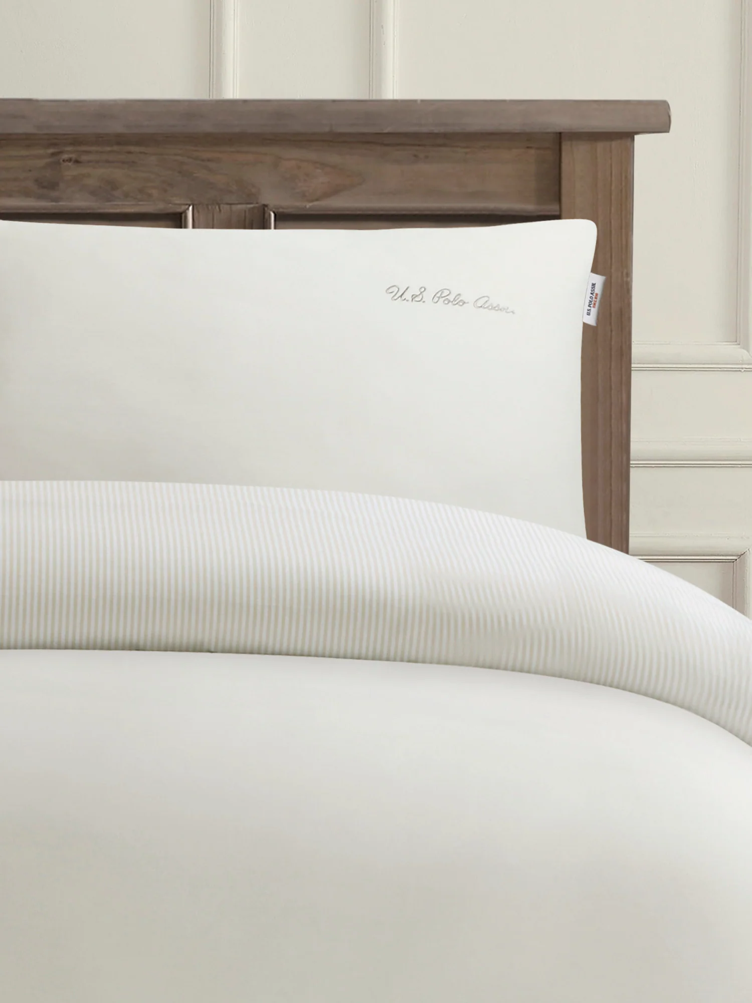 Pure Cotton Chambray Duvet Set Oatmeal - Image 3