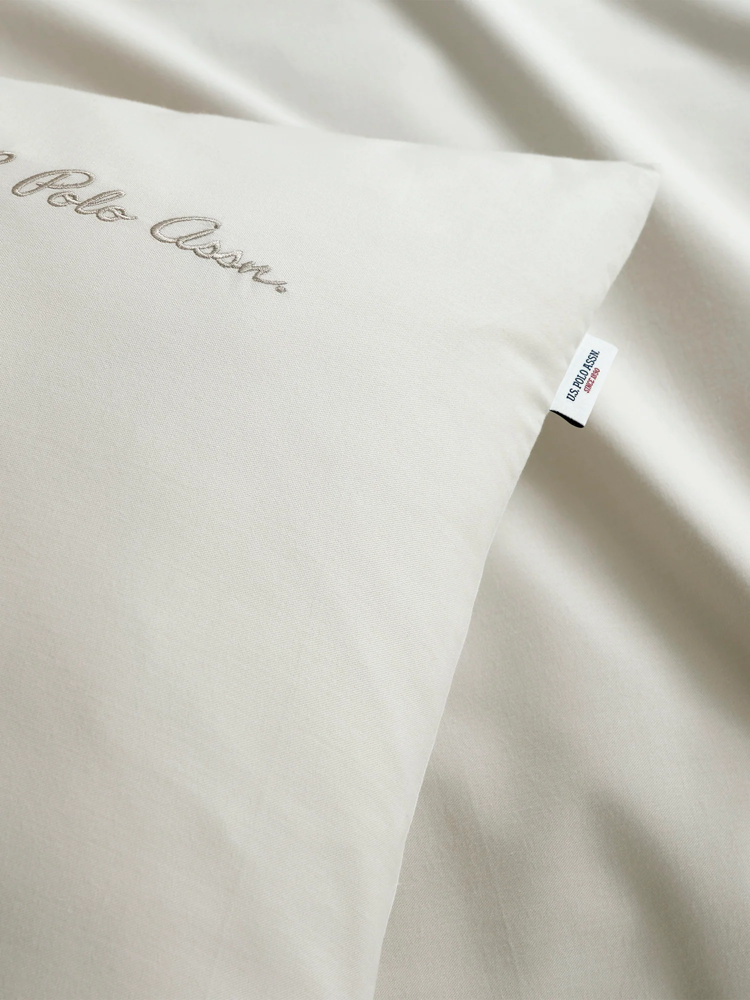 Pure Cotton Chambray Duvet Set Oatmeal - Image 4