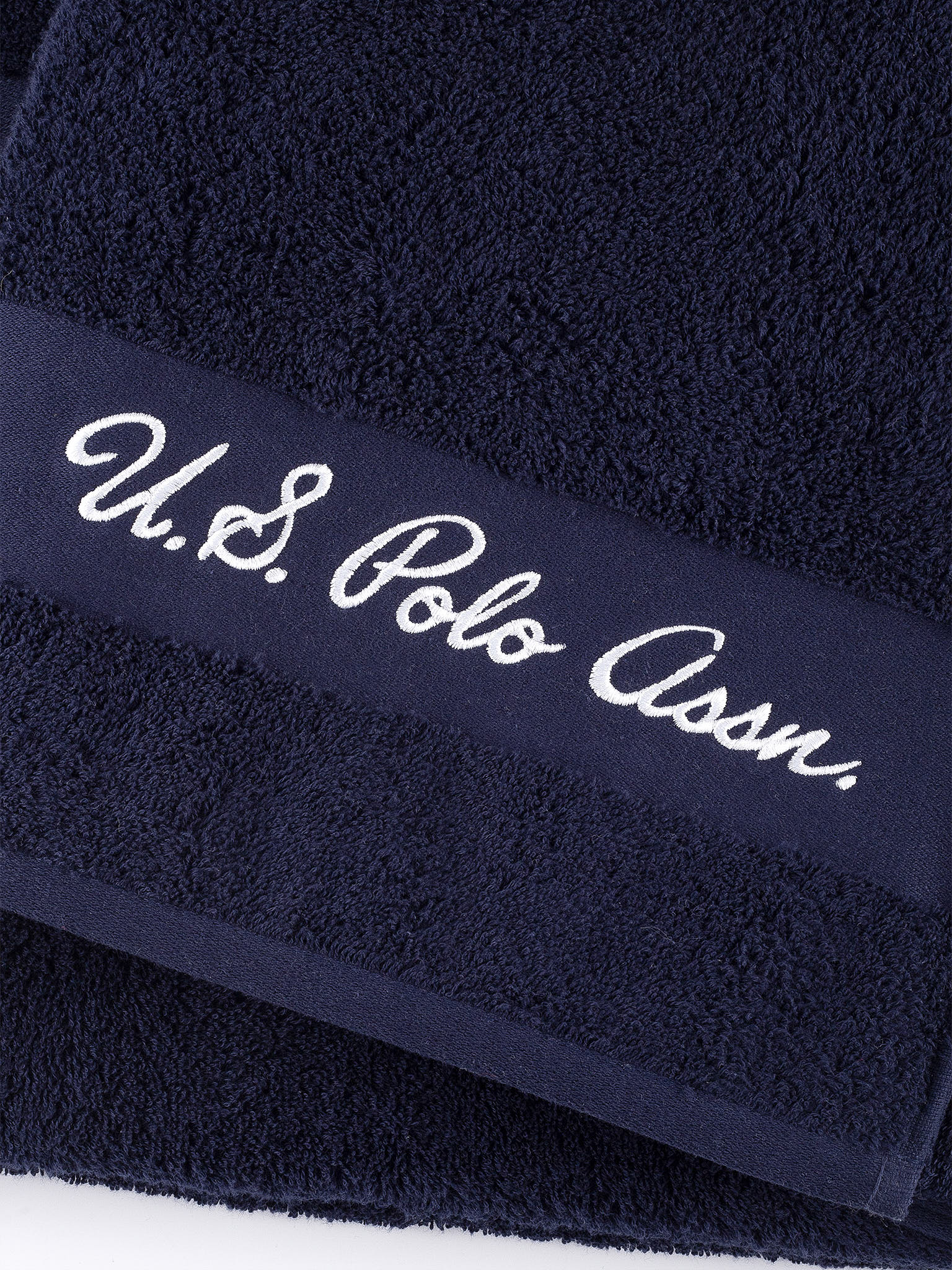 Pure Cotton Horse Crest Towel in Navy Iris - Image 2