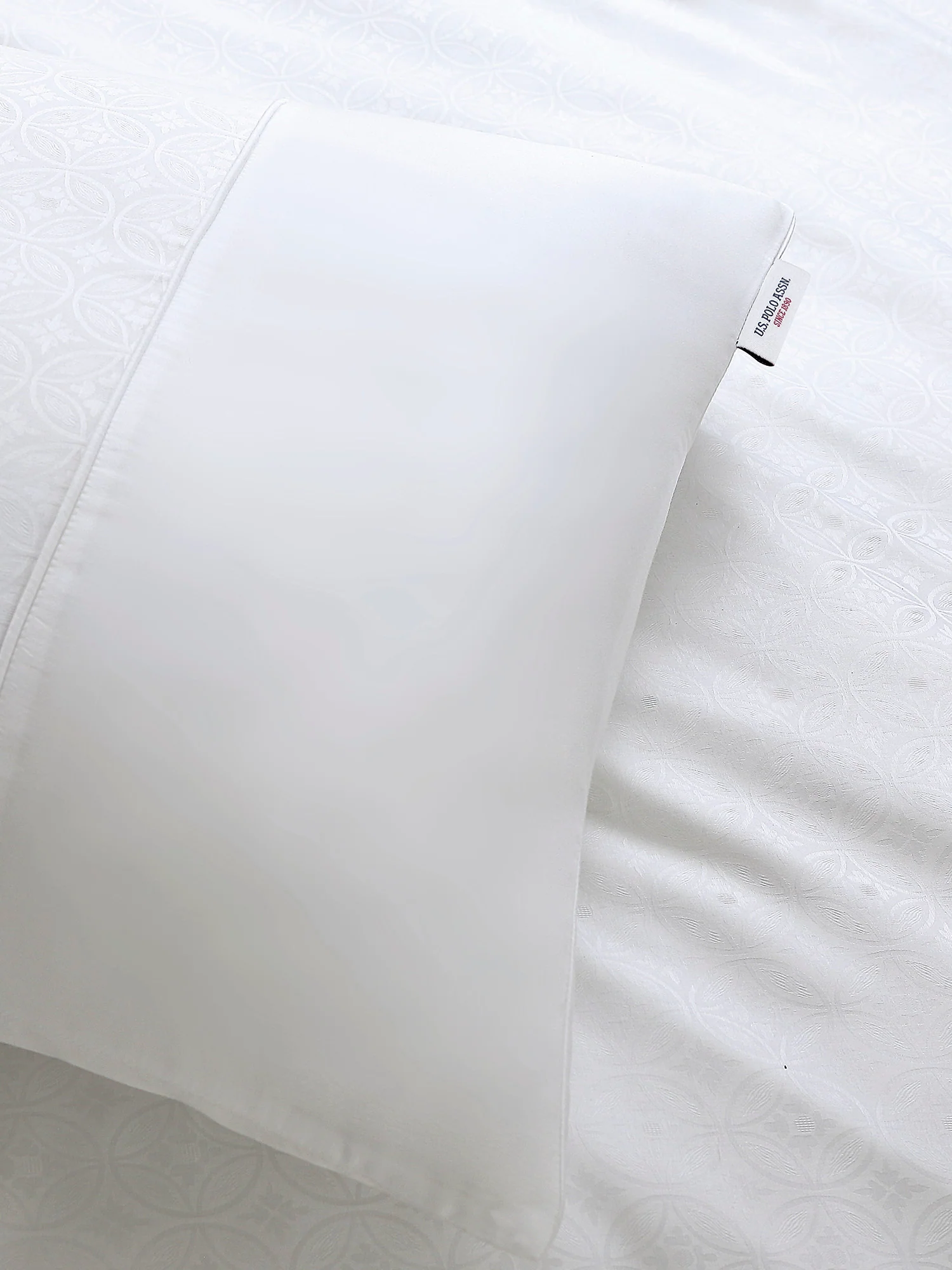 Pure Cotton Jacquard Duvet Set Bright White - Image 4