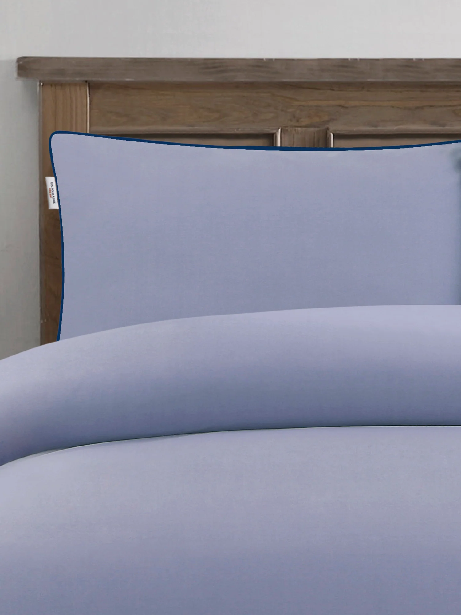 Pure Cotton Piped Duvet Set Dusk - Image 3
