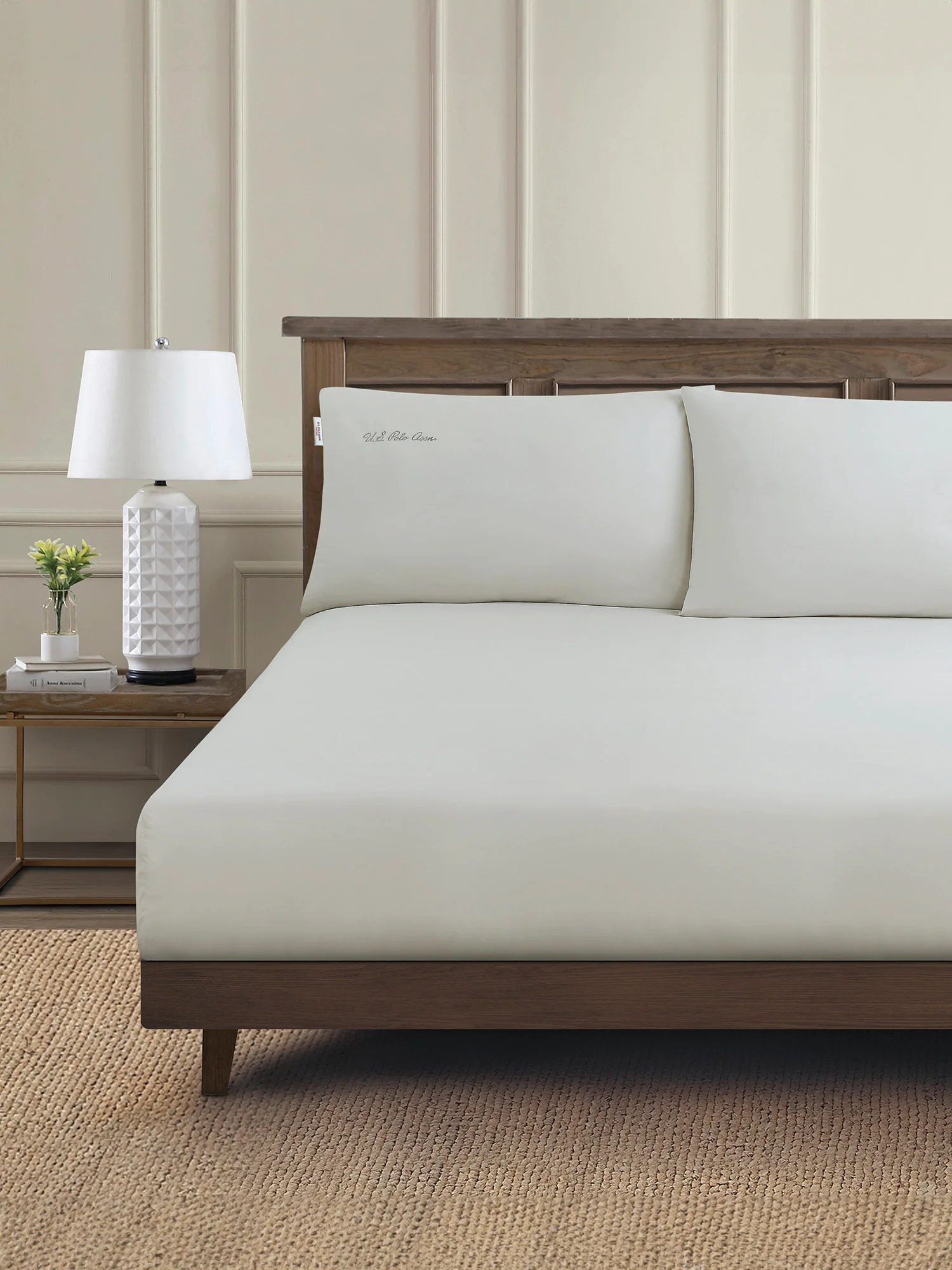 Pure Cotton Sheet & Pillowcase Set in Vapor Blue - Image 3