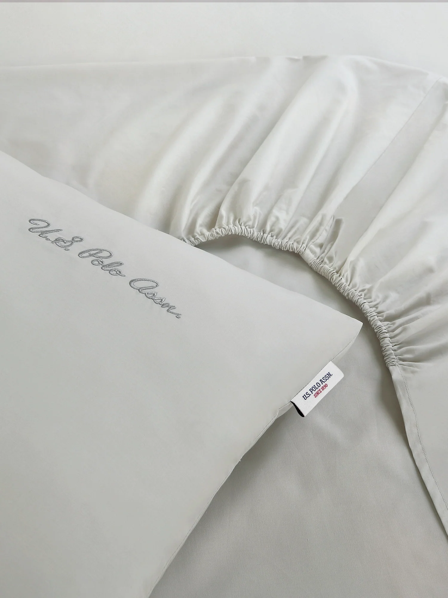 Pure Cotton Sheet & Pillowcase Set in Vapor Blue - Image 4