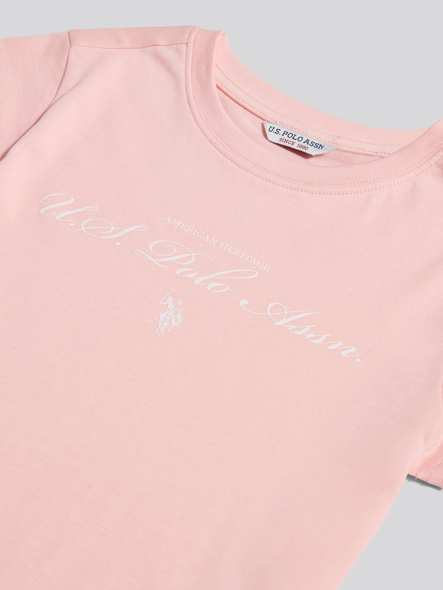 Girls Script Logo Cap Sleeve T-Shirt Crystal Rose - Image 7