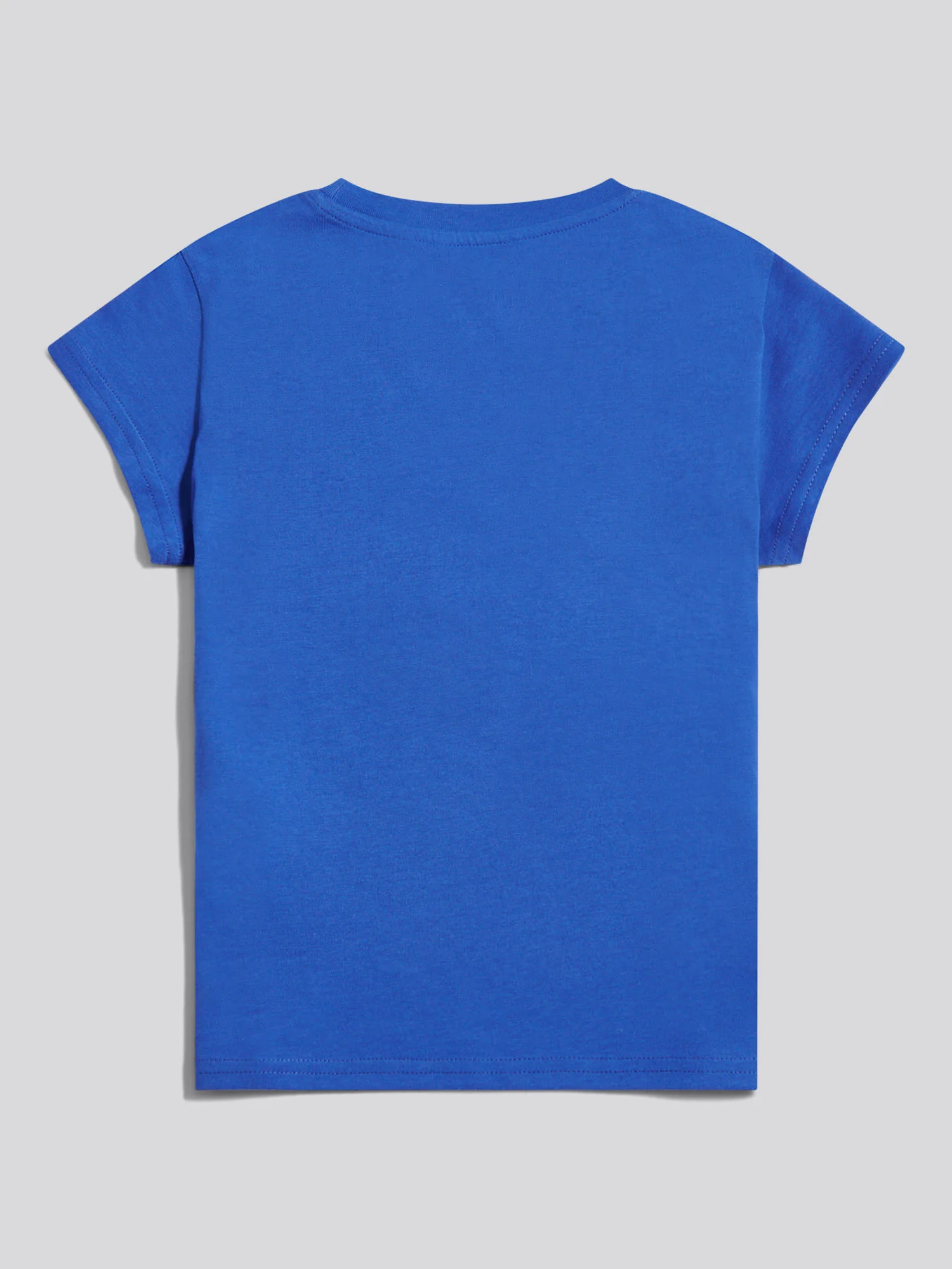 Girls Script Logo Cap Sleeve T-Shirt Dazzling Blue - Image 6