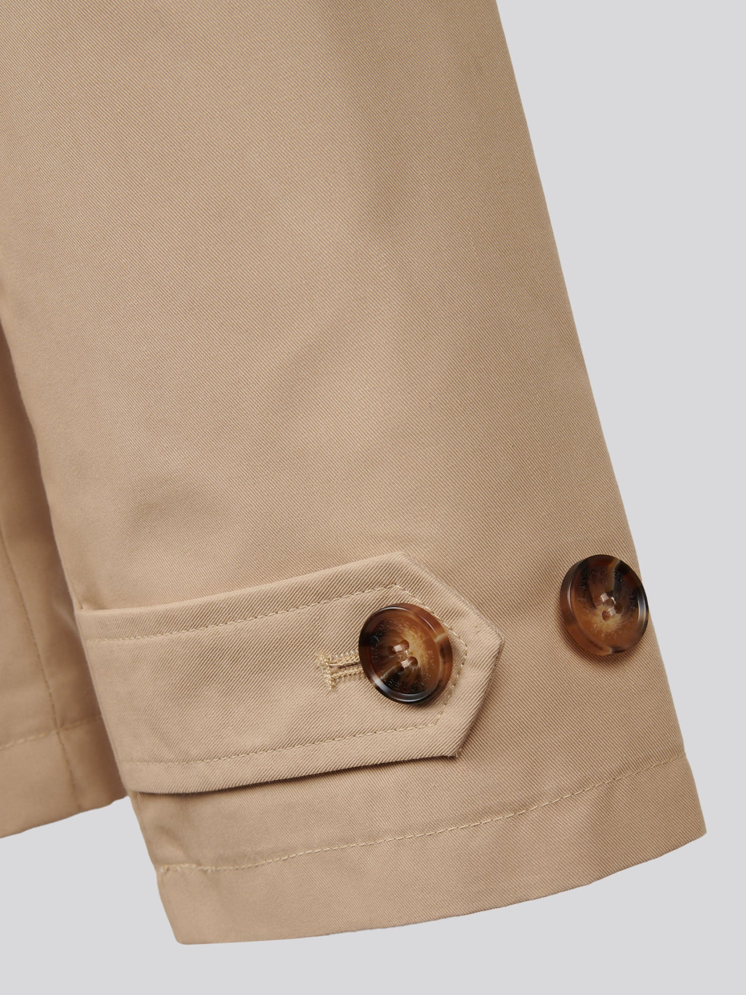 Womens Water Resistant Short Trench Coat Irish Cream - Image 11