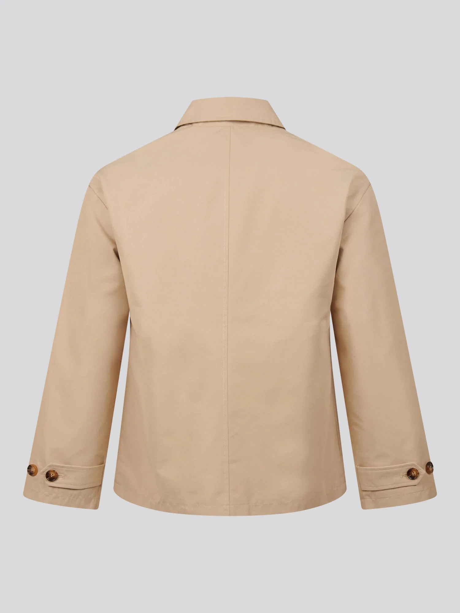 Womens Water Resistant Short Trench Coat Irish Cream - Image 9