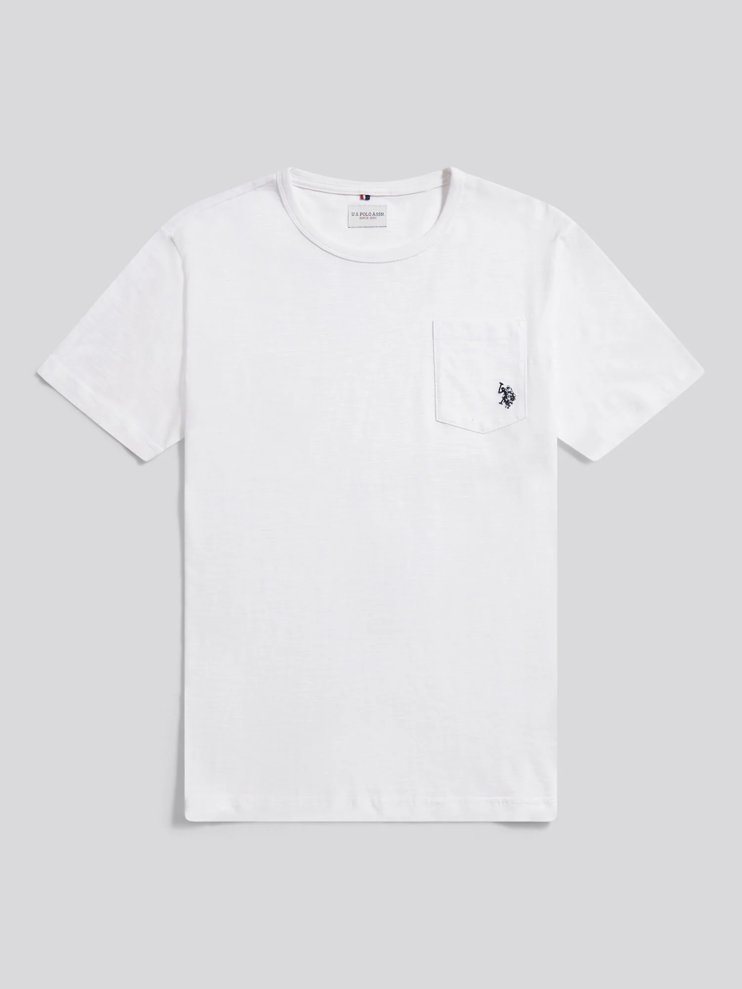 Mens Slub Pocket T-Shirt Bright White - Image 5