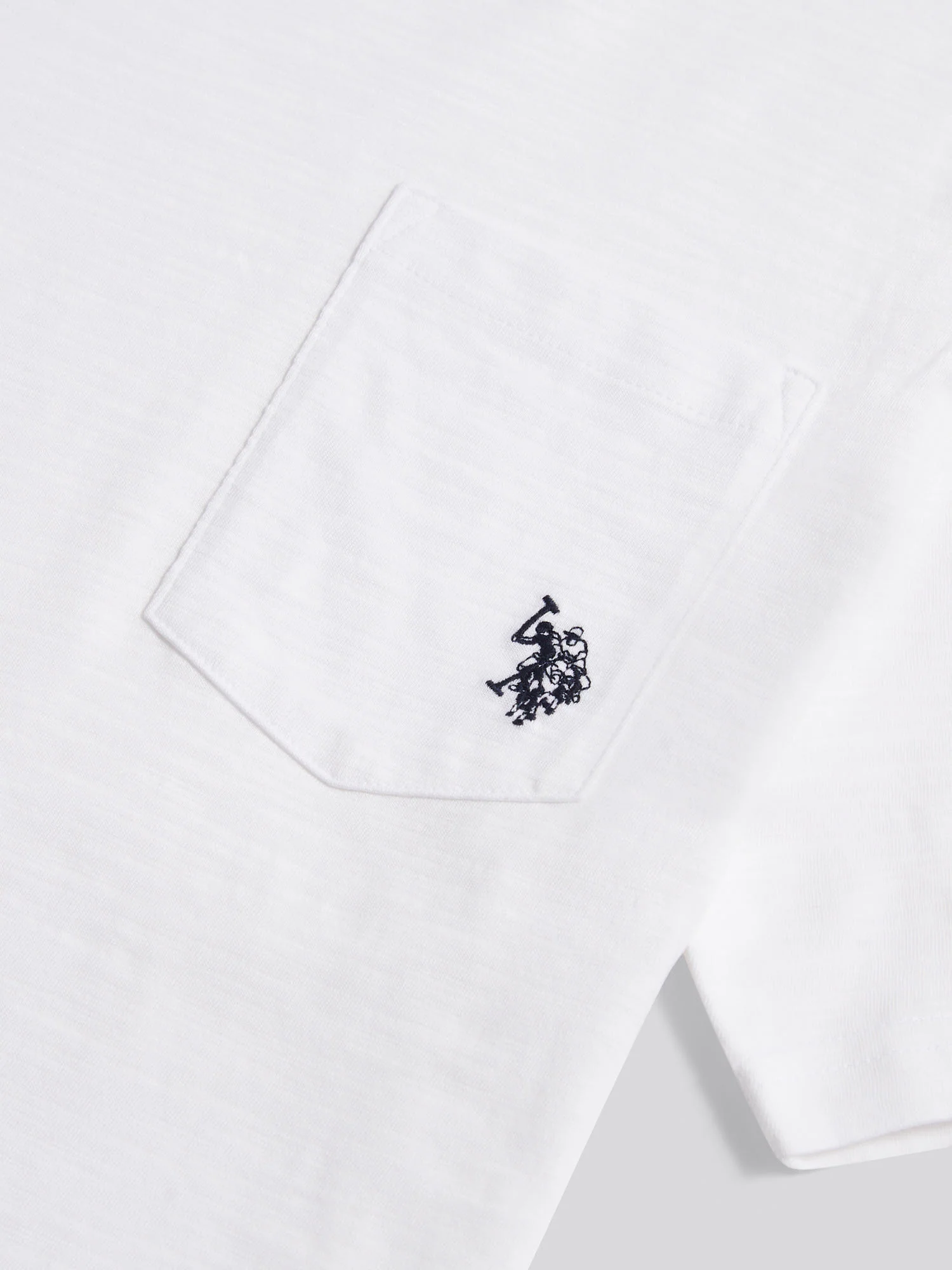 Mens Slub Pocket T-Shirt Bright White - Image 7