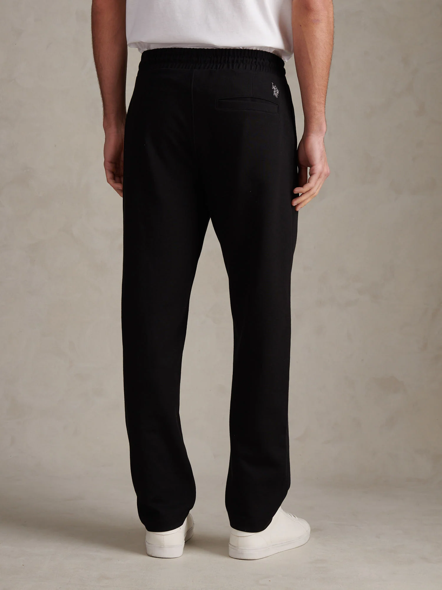 Mens Jersey Double Horsemen Trousers Black - Image 4