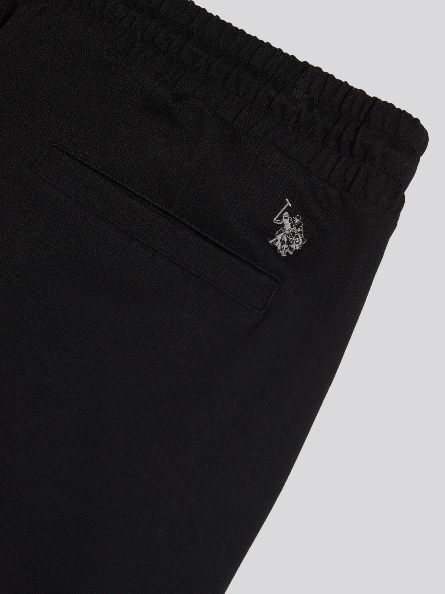 Mens Jersey Double Horsemen Trousers Black - Image 8