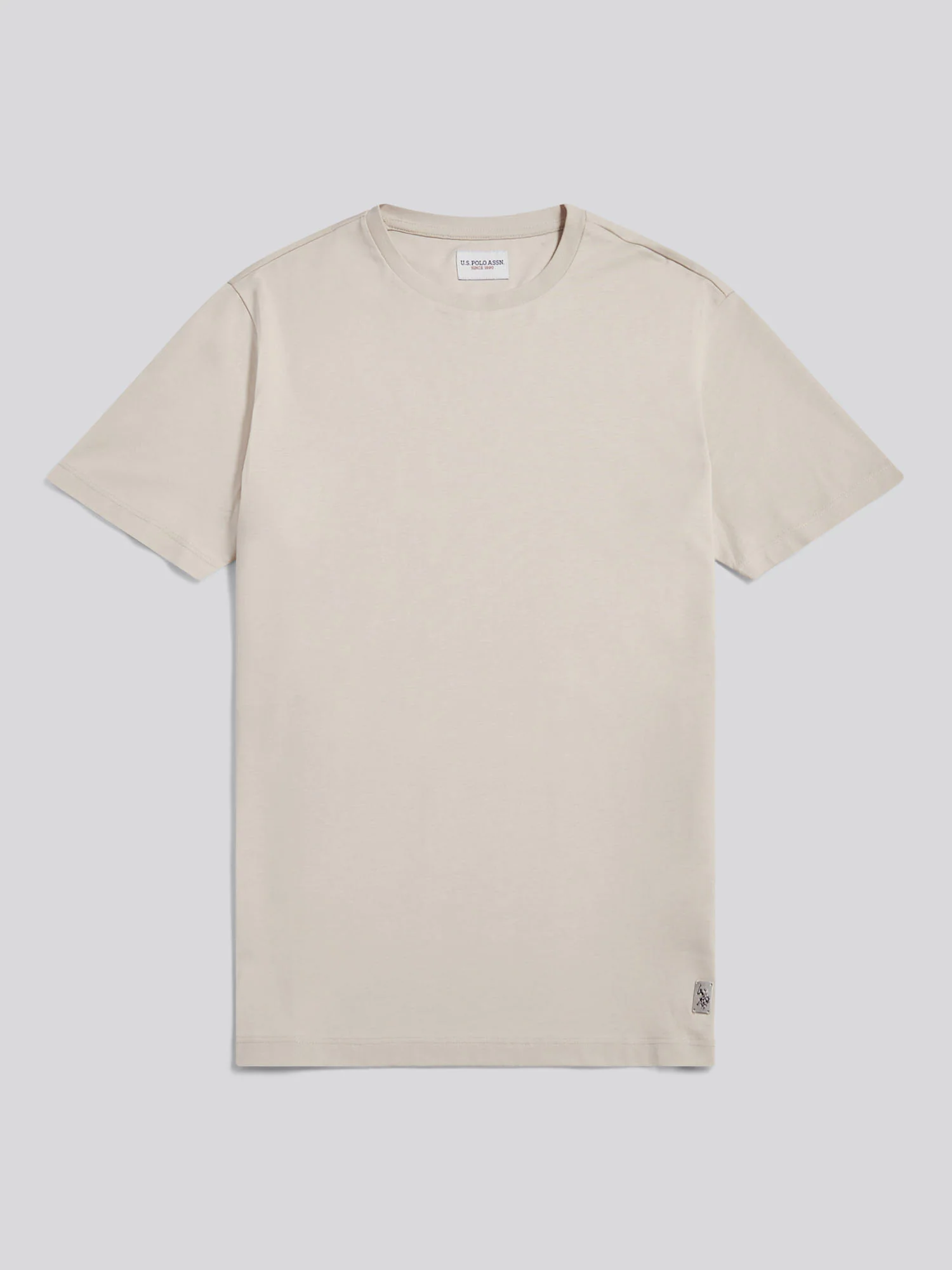 Mens Smart Mercerised T-Shirt Beige - Image 6
