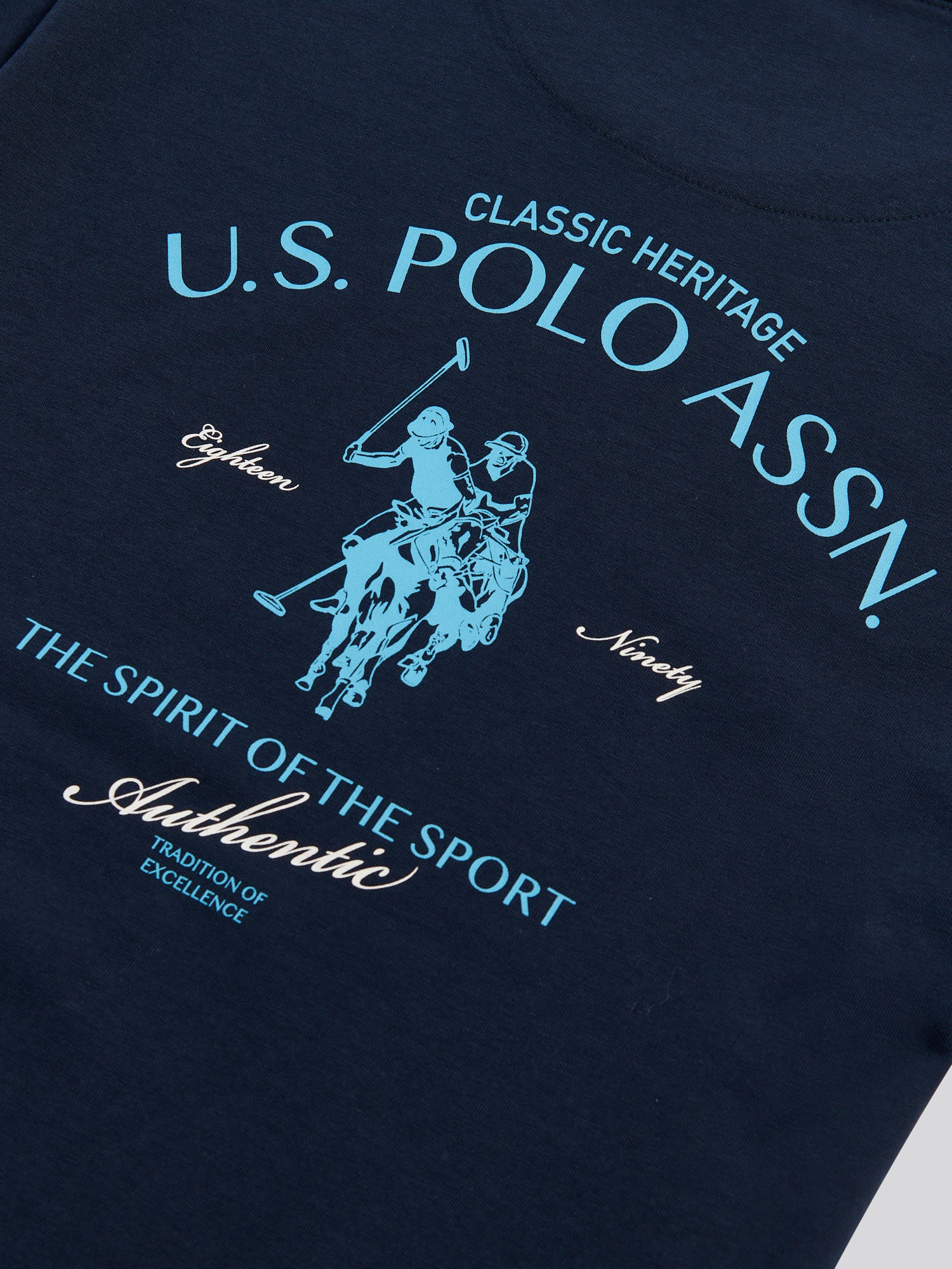 Mens Spirit Of Sport Back Graphic T-Shirt Dark Sapphire Navy - Image 9