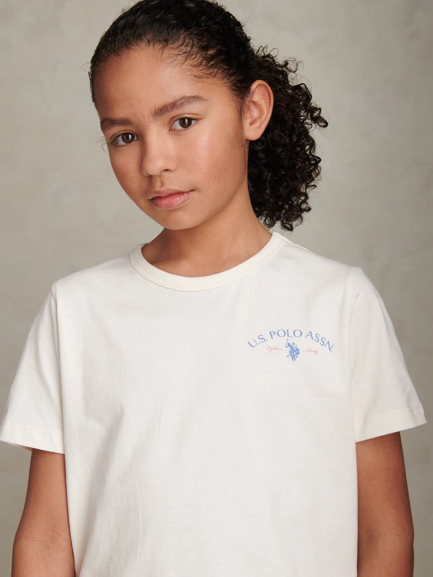 Boys Spirit Of Sport Back Graphic T-Shirt Whisper White - Image 5