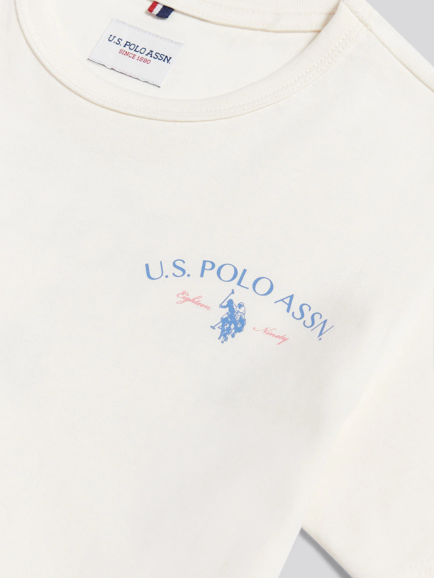 Boys Spirit Of Sport Back Graphic T-Shirt Whisper White - Image 8