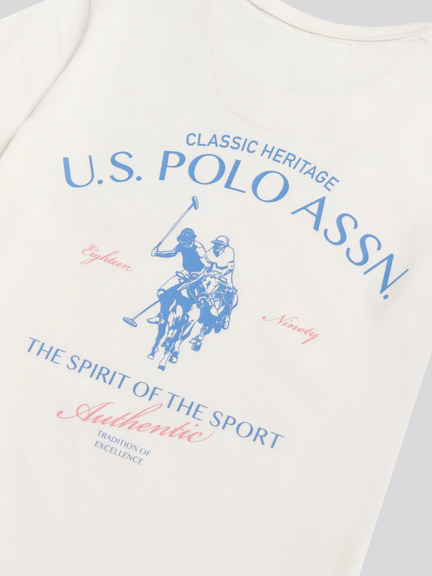 Boys Spirit Of Sport Back Graphic T-Shirt Whisper White - Image 9