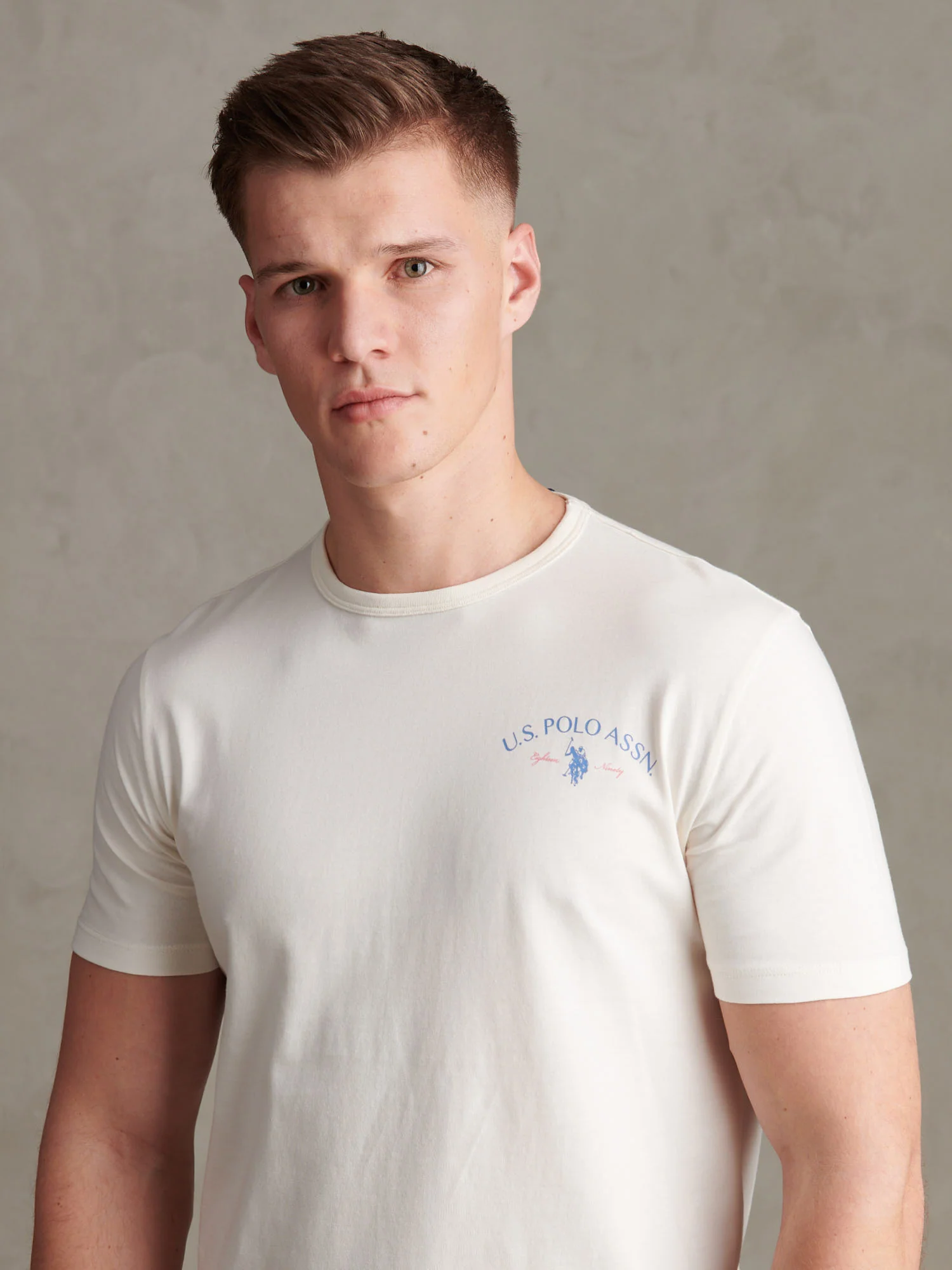 Mens Spirit Of Sport Back Graphic T-Shirt Whisper White - Image 2