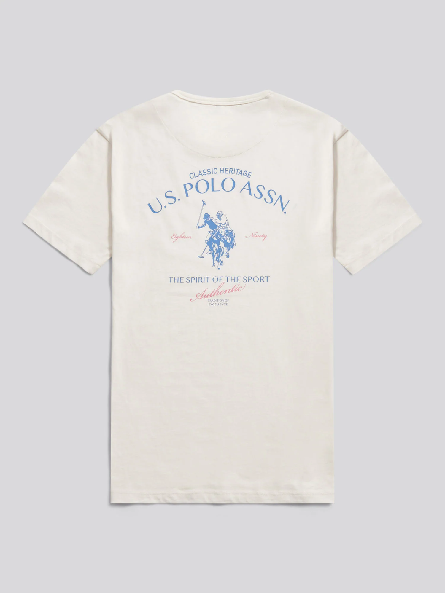 Mens Spirit Of Sport Back Graphic T-Shirt Whisper White - Image 7