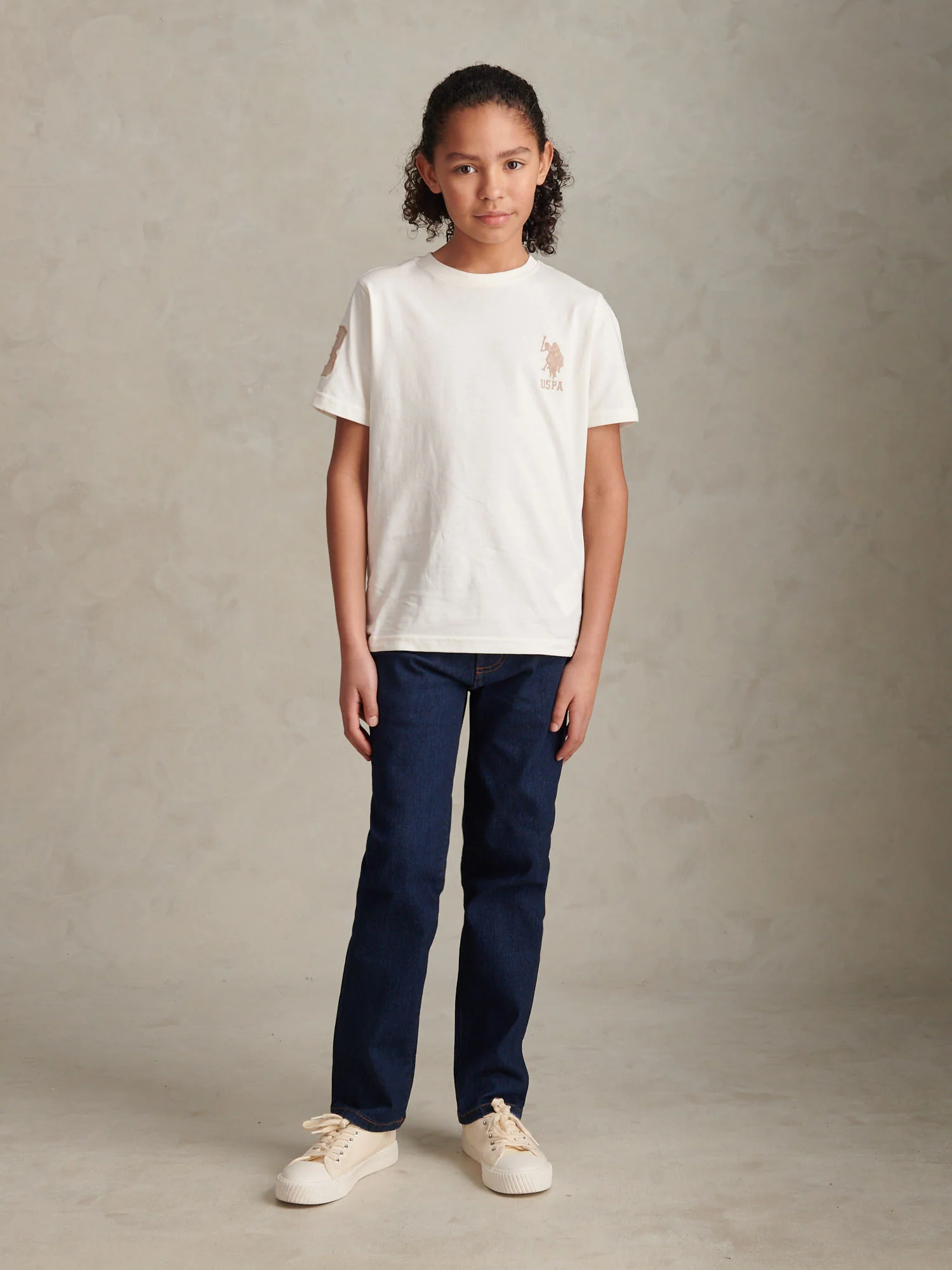Boys Straight Fit Stretch Jeans Rinse Wash - Image 3