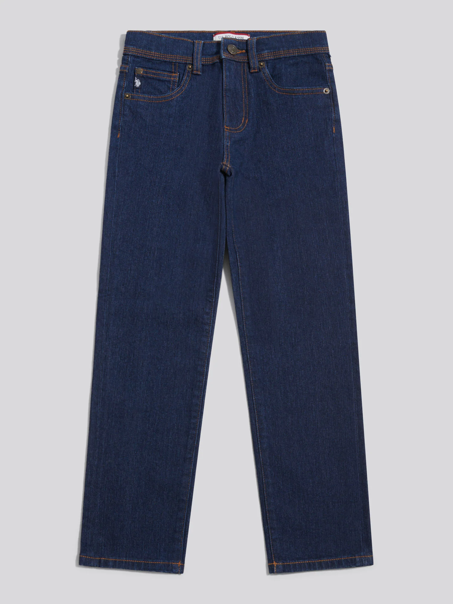 Boys Straight Fit Stretch Jeans Rinse Wash - Image 6