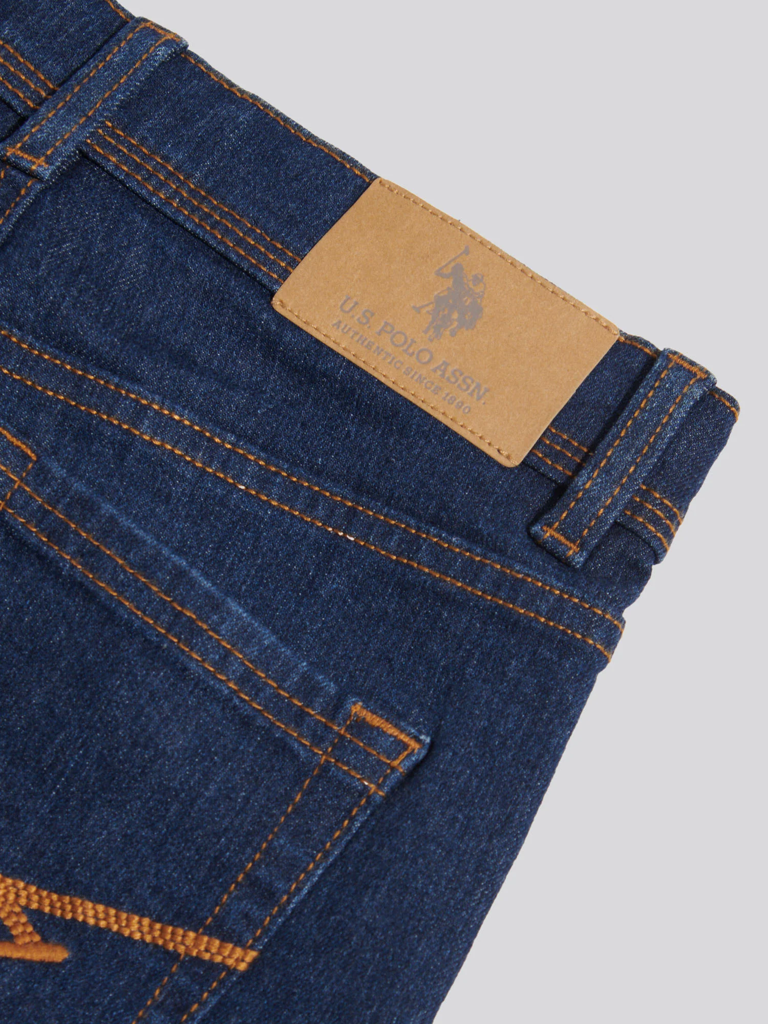 Boys Straight Fit Stretch Jeans Rinse Wash - Image 9