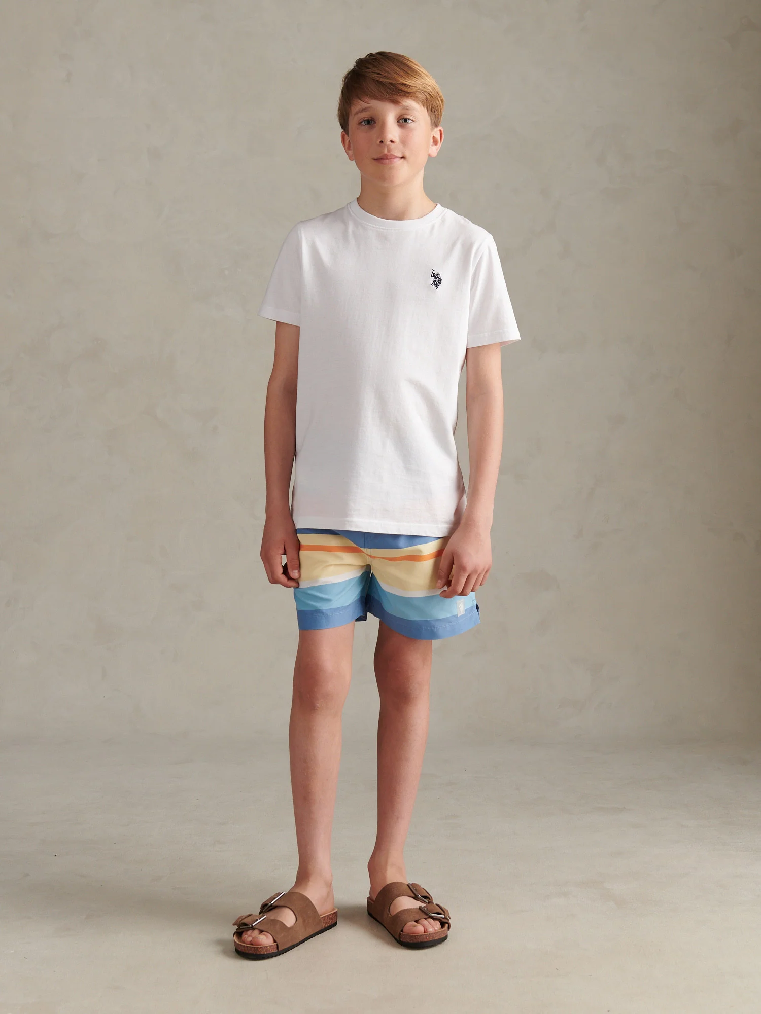 Boys Striped Swim Shorts Riviera - Image 3