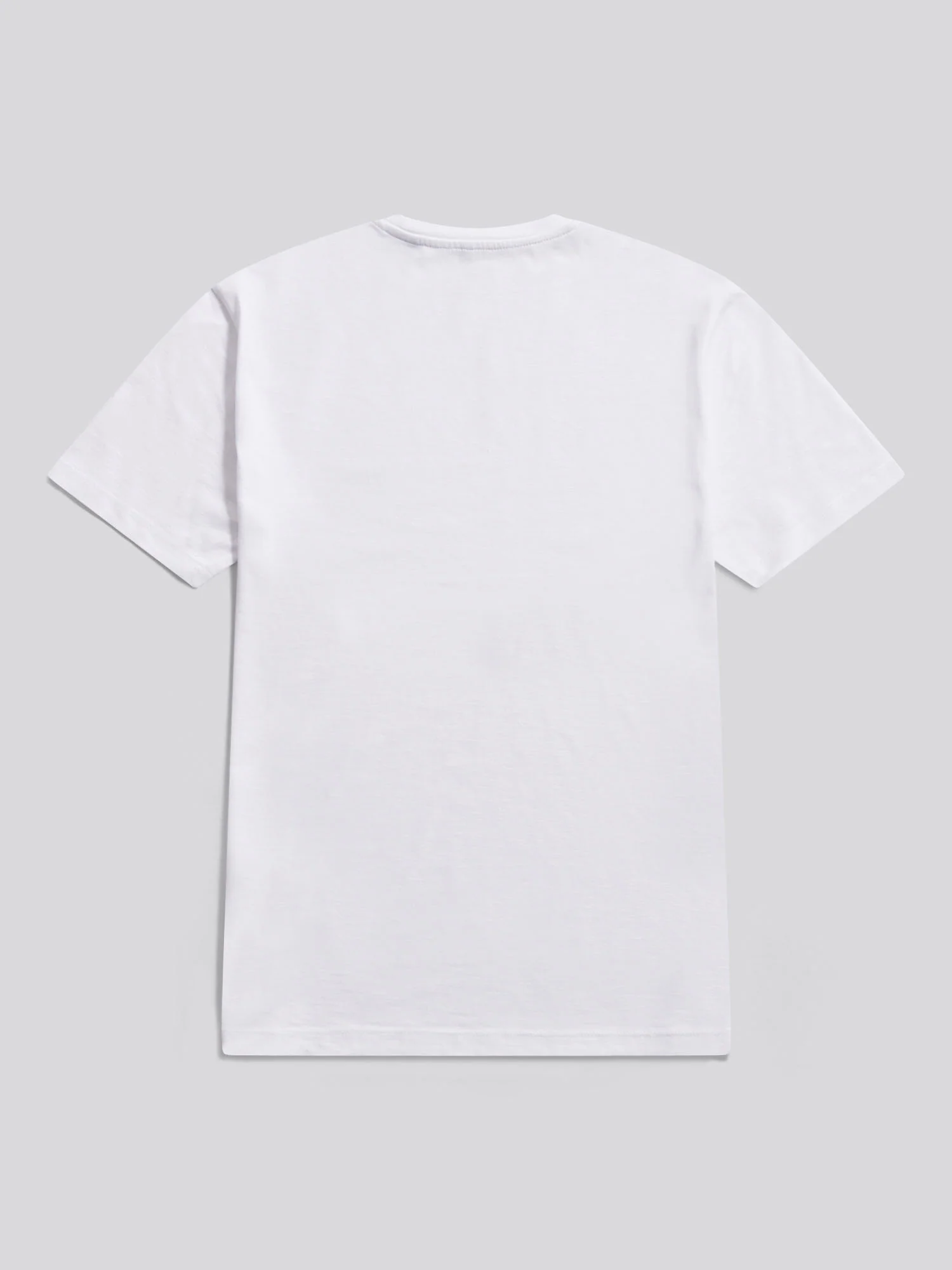Mens Subtle Texture Double Horsemen T-Shirt Bright White - Image 6