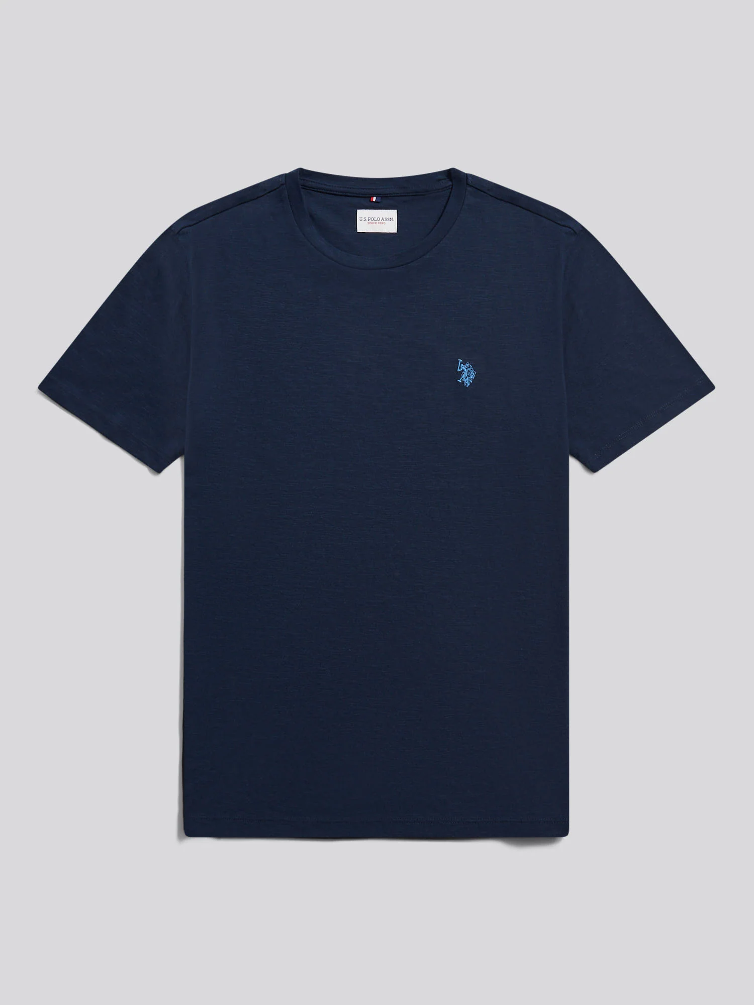 Mens Subtle Texture Double Horsemen T-Shirt Dark Sapphire Navy - Image 5