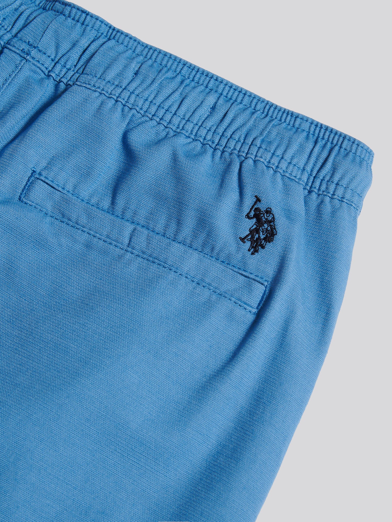 Mens Textured Cotton Deck Shorts Riviera - Image 3