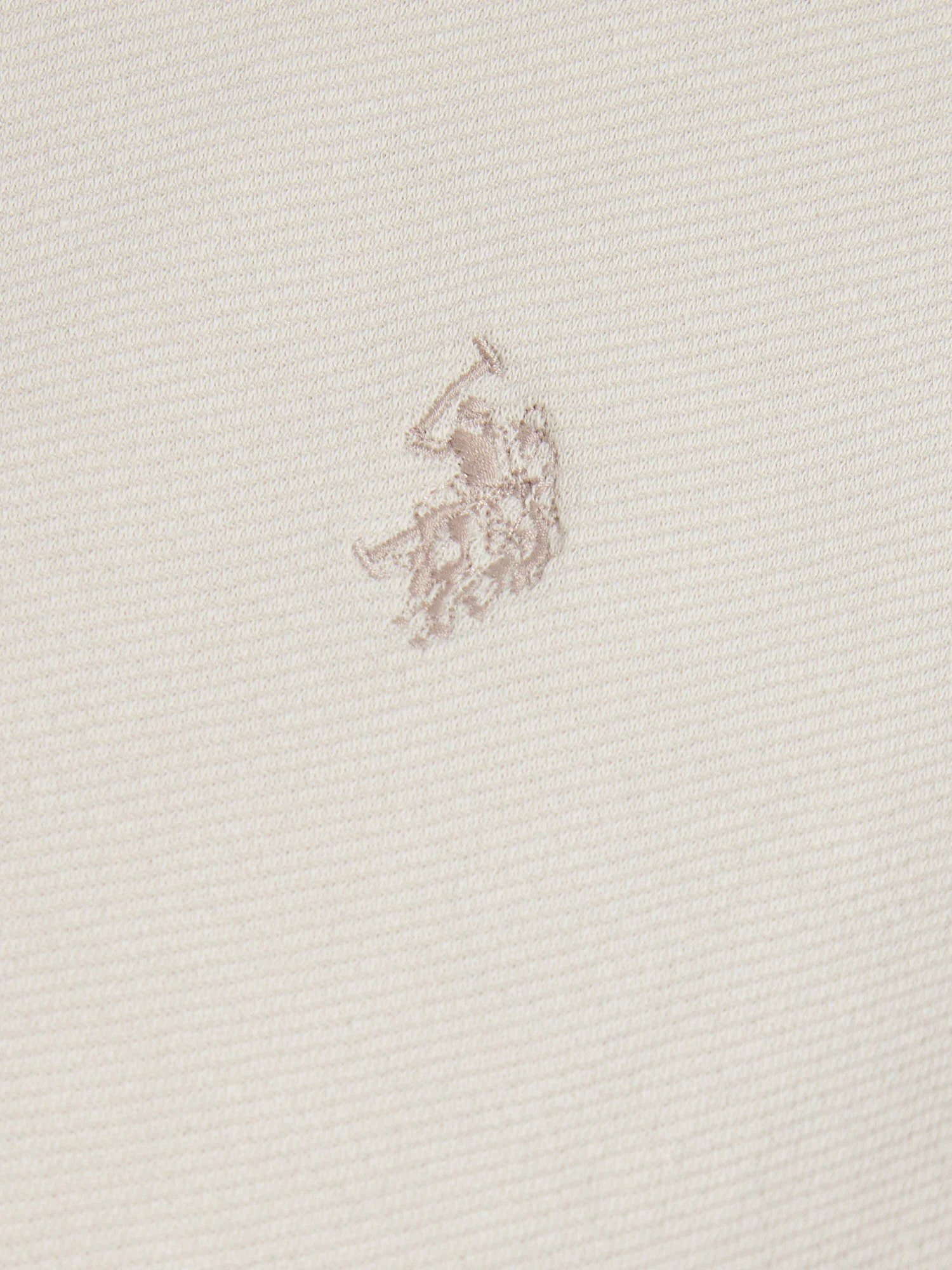 Mens Twill Taped T-Shirt Beige - Image 7