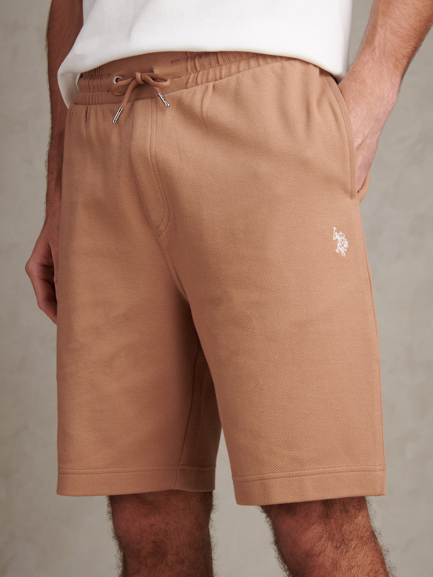 Mens Twill Texture Jersey Short Burro - Image 2