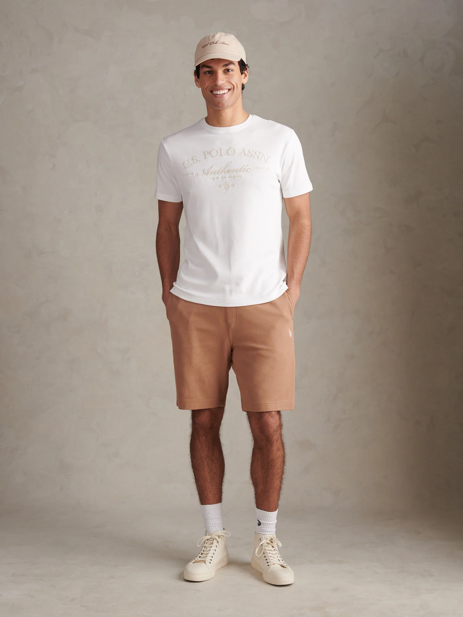Mens Twill Texture Jersey Short Burro - Image 3