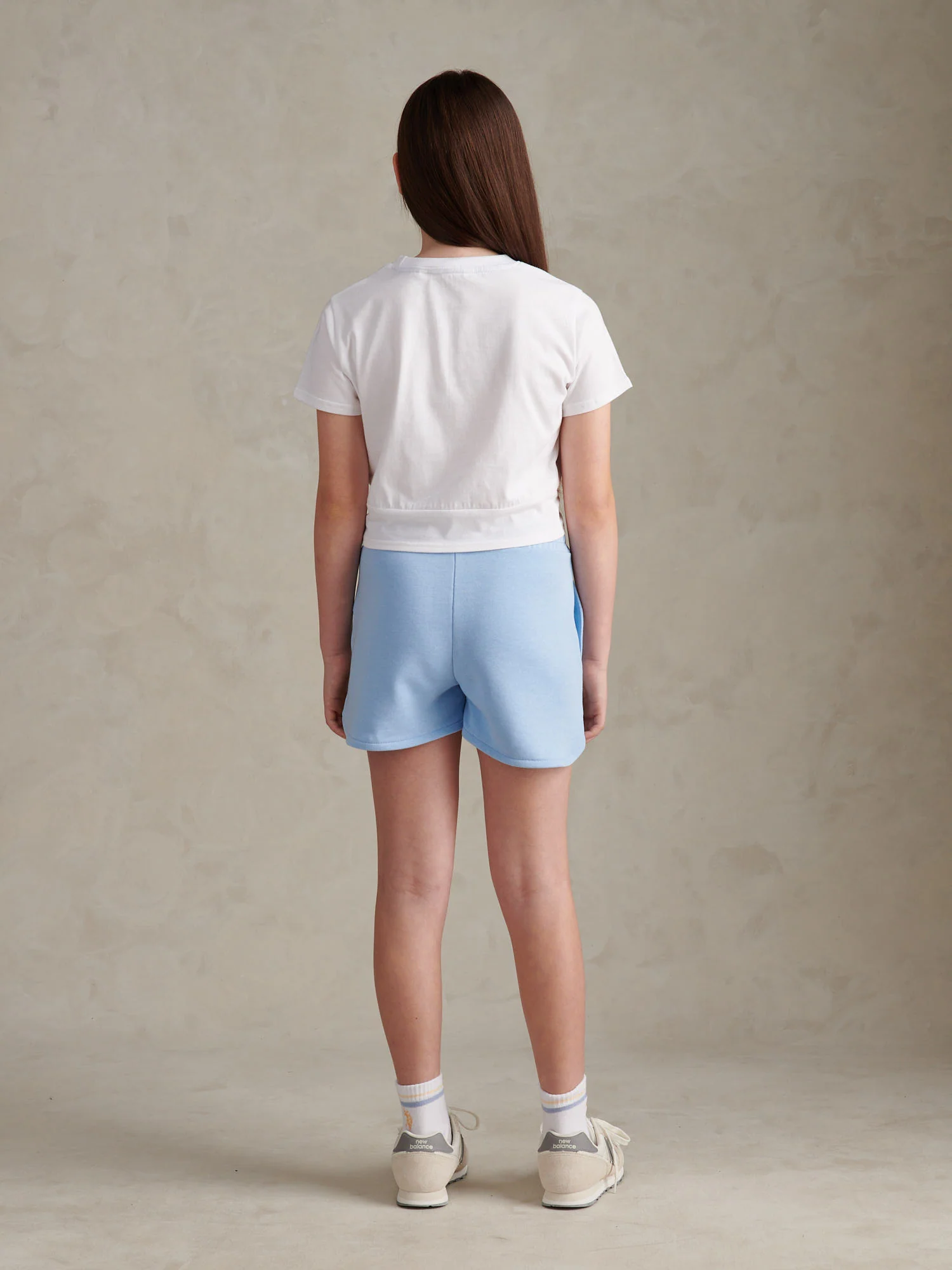 Girls Twist Front Graphic T-Shirt & Shorts Set Open Air - Image 2
