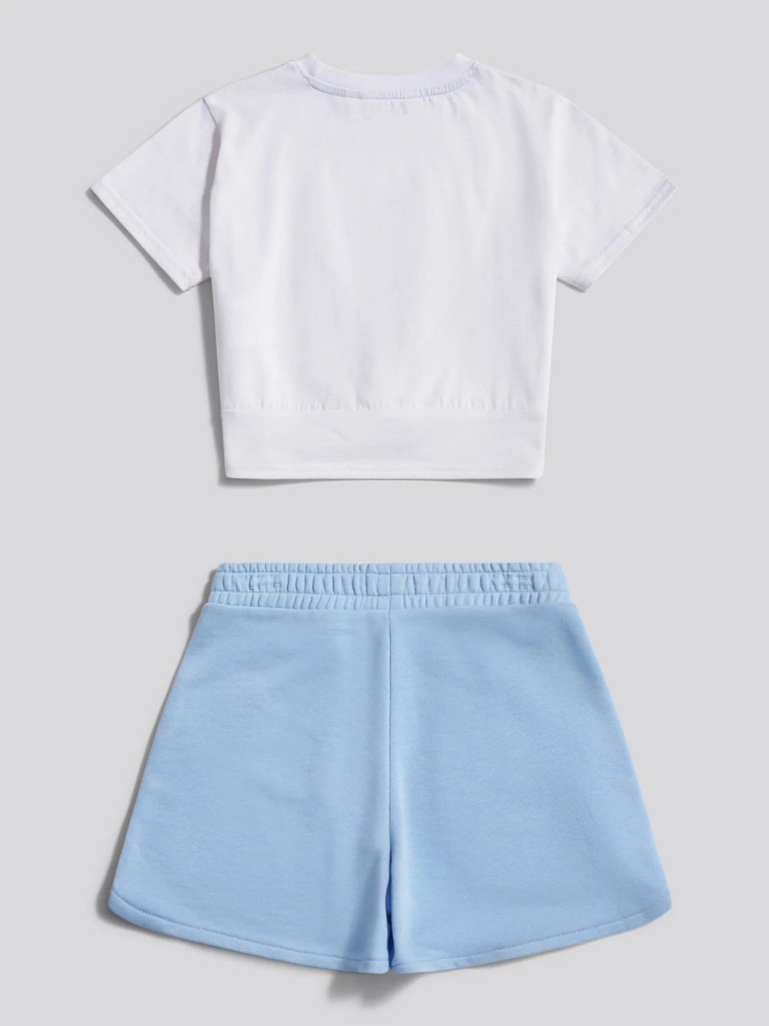 Girls Twist Front Graphic T-Shirt & Shorts Set Open Air - Image 8