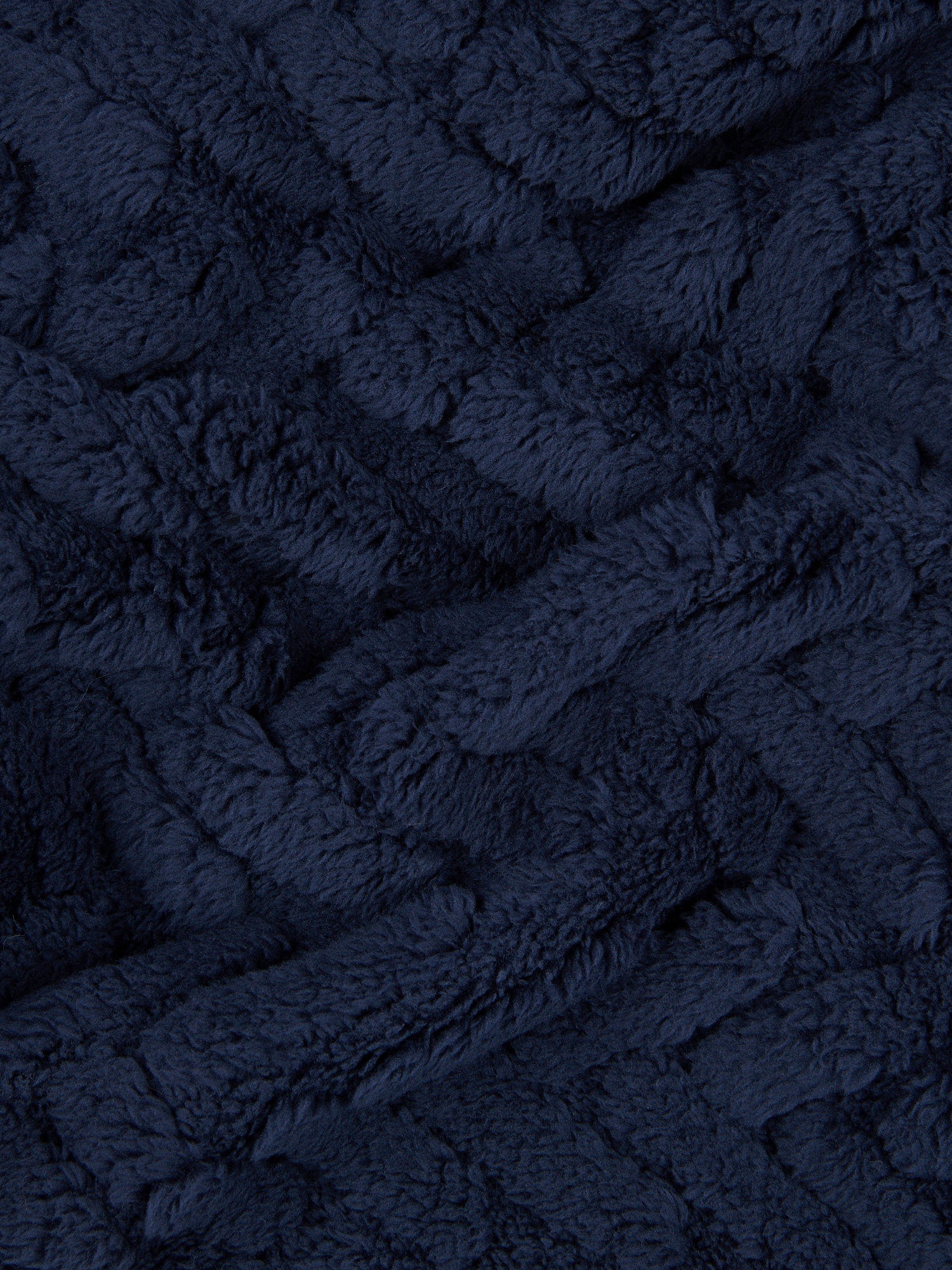 Premium Fern Jacquard Throw & Cushion Set in Navy Iris - Image 4