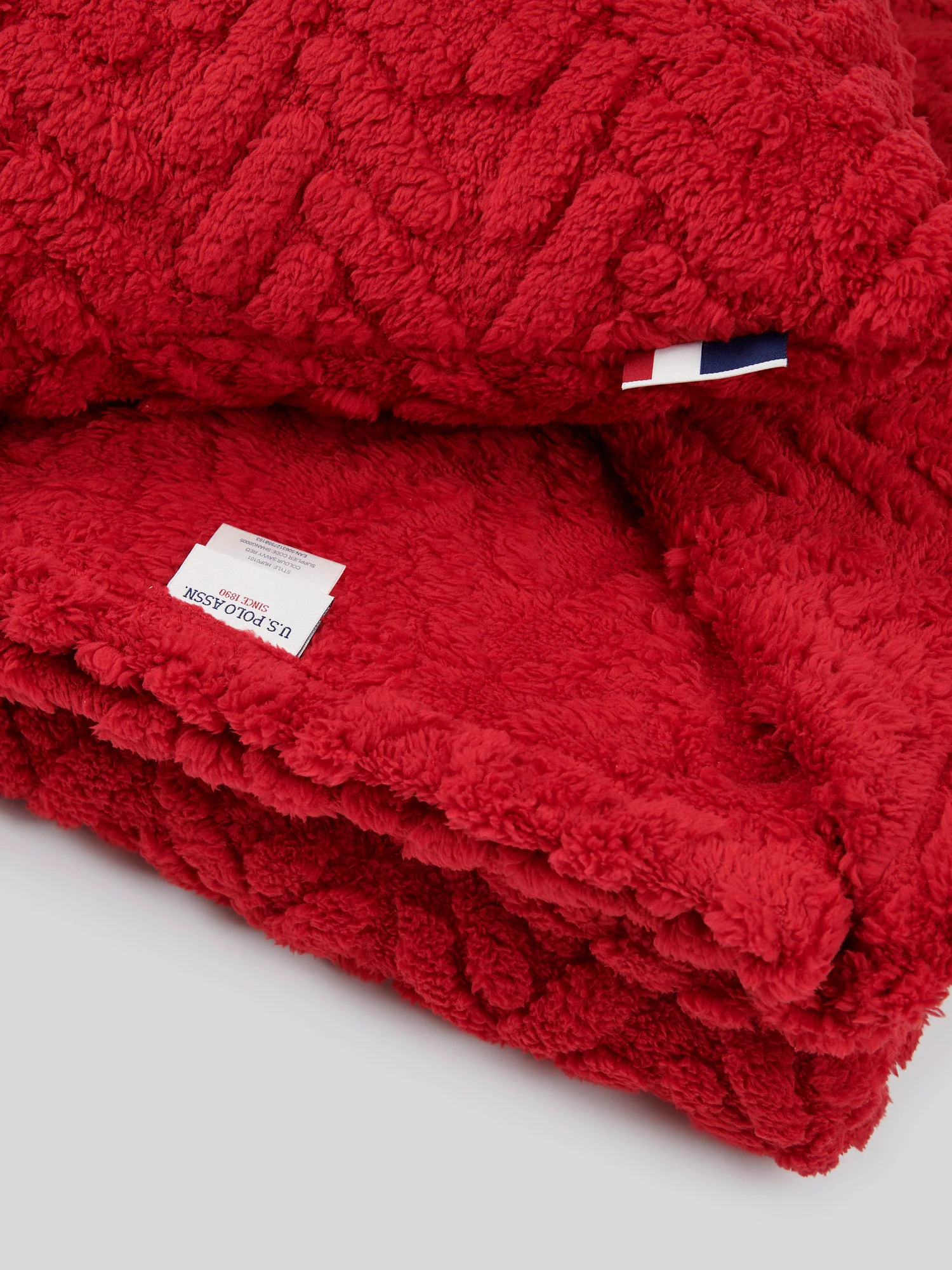 Premium Fern Jacquard Throw & Cushion Set in Savvy Red - Image 3
