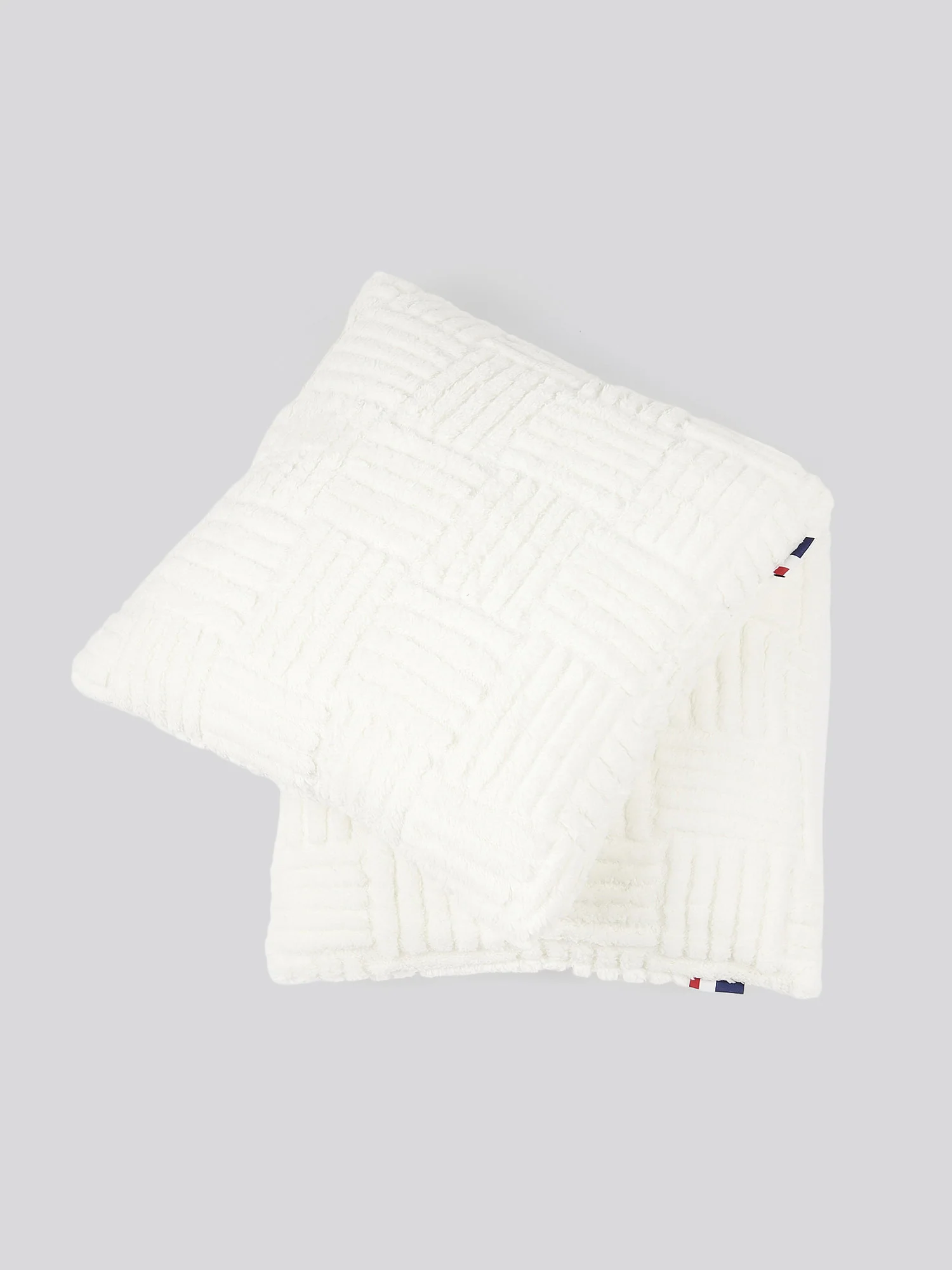 Premium Terrazzo Jacquard 2-Cushion Set in Bright White - Image 4