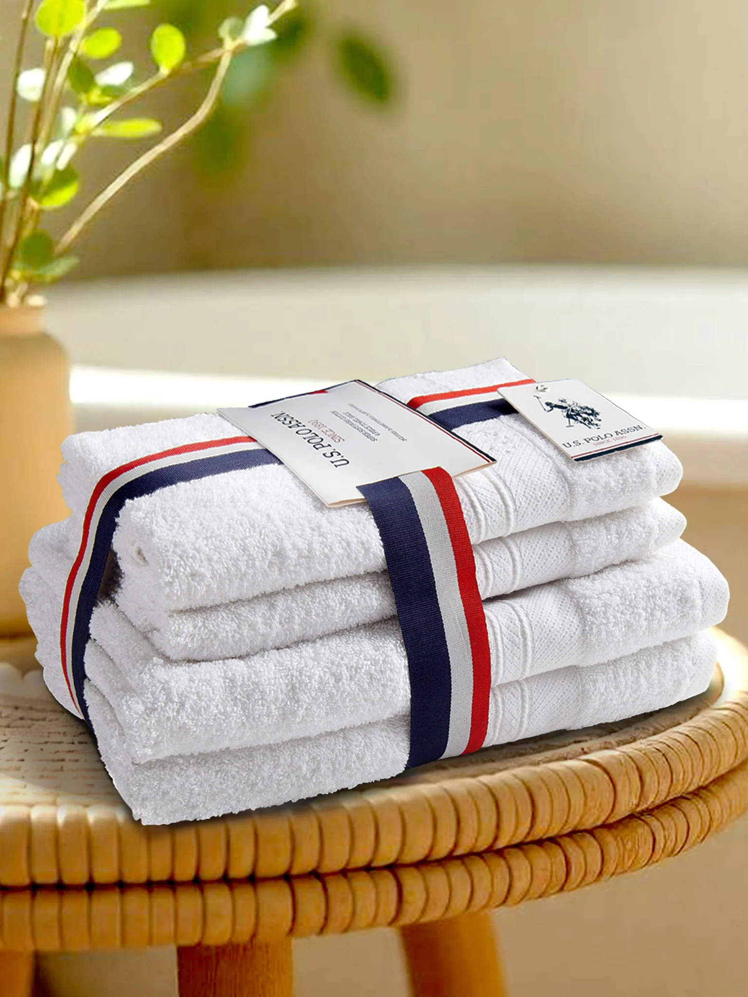 Super Soft Pure Cotton Towel Bale in Bright White - Image 2