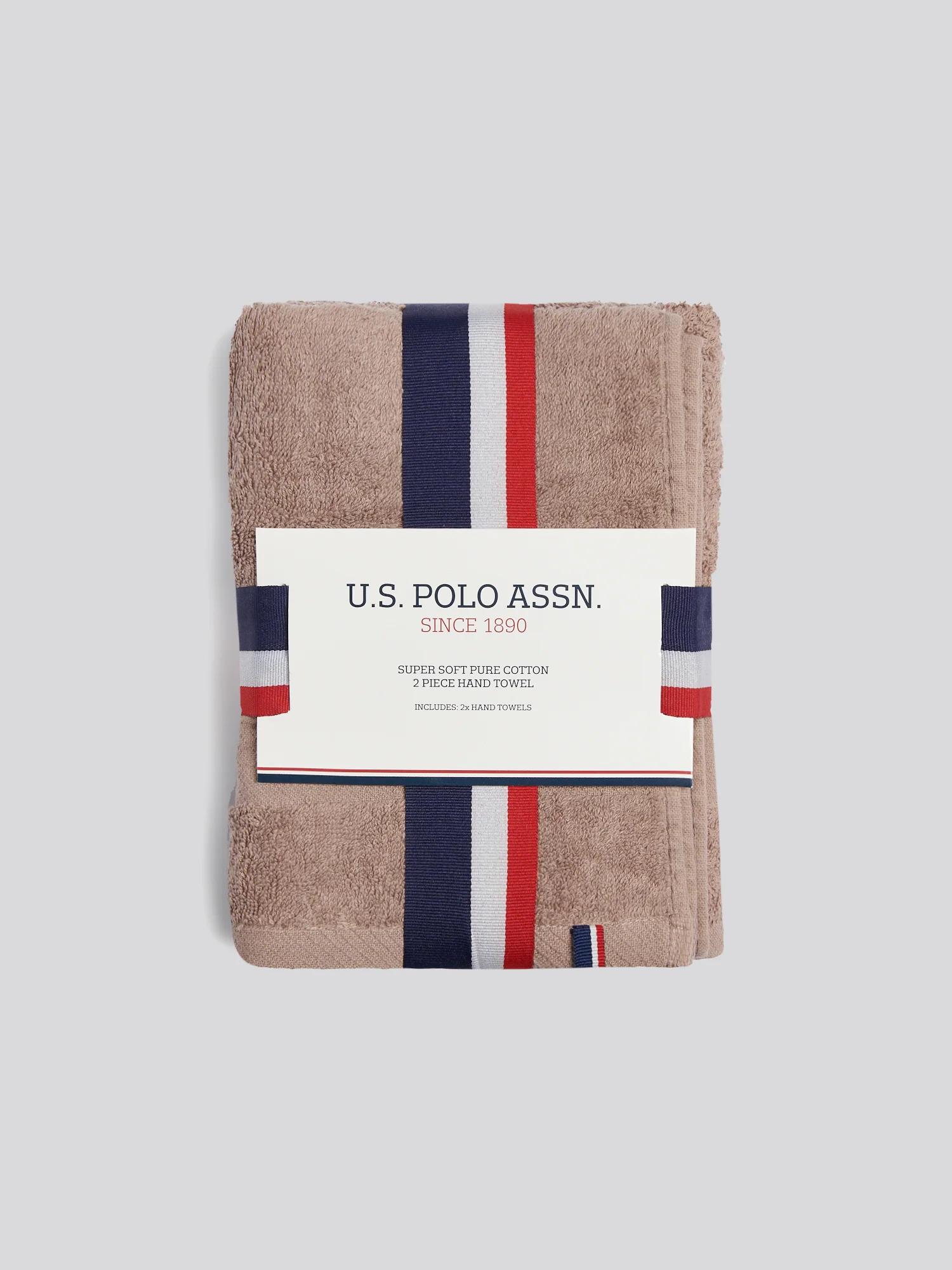 Super Soft Pure Cotton Towel in Taupe Grey - Image 4