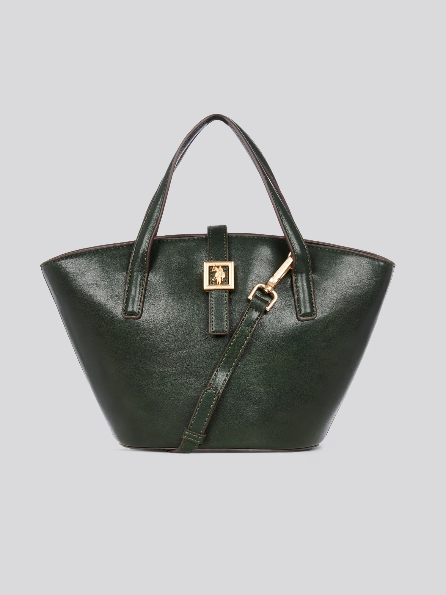 U.S. Polo Assn. Womens Caring Double Handle Bag in Green - Image 2
