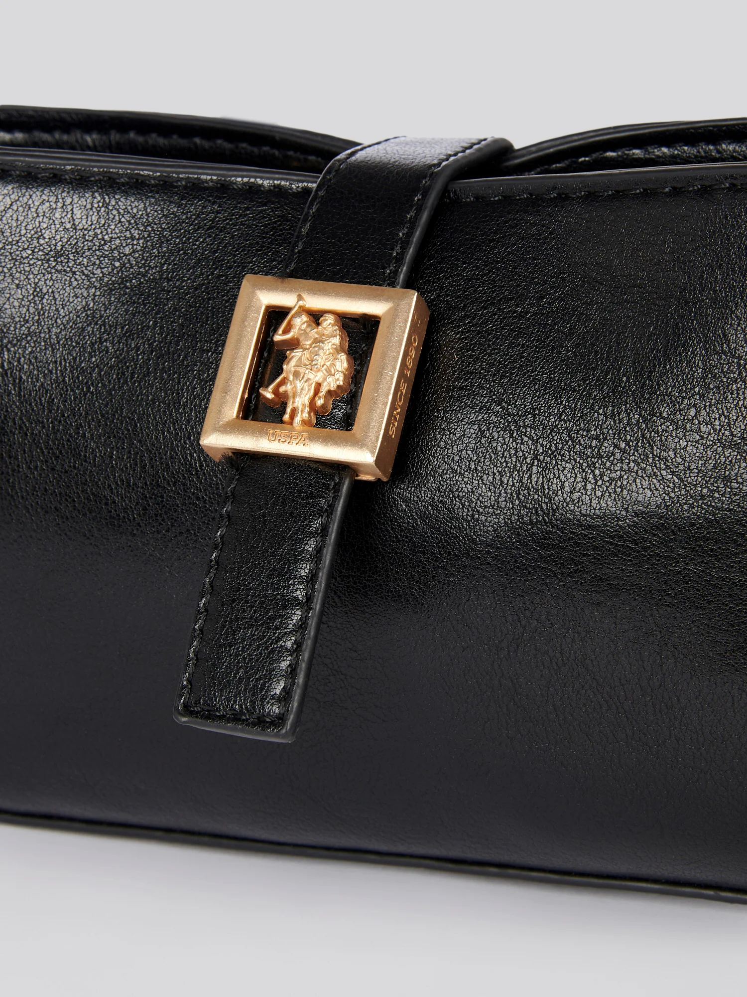 U.S. Polo Assn. Womens Caring Mini Hobo Bag in Black - Image 4